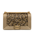 Chanel Medium Braided Lambskin Boy Flap (SHG-RBPUYt)