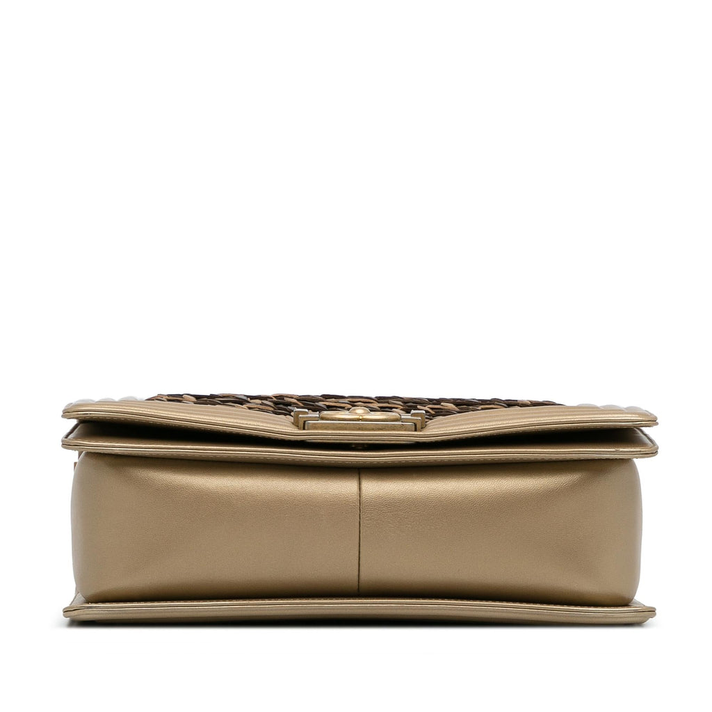 Chanel Medium Braided Lambskin Boy Flap (SHG-RBPUYt)
