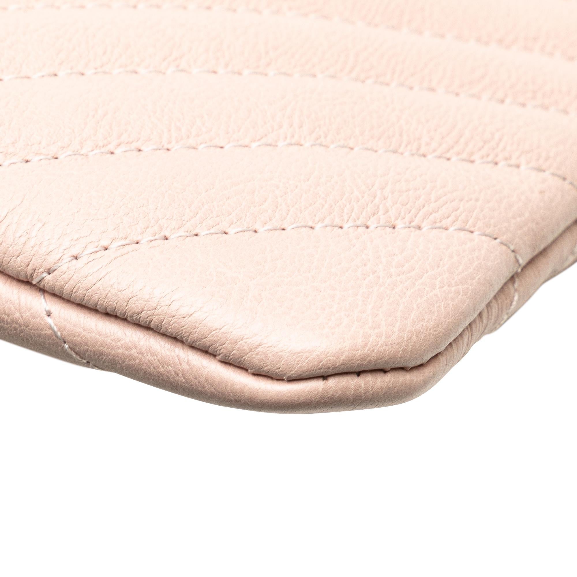Chanel Medium CC Chevron Caviar O Case Clutch