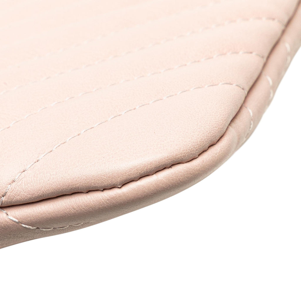 Chanel Medium CC Chevron Caviar O Case Clutch