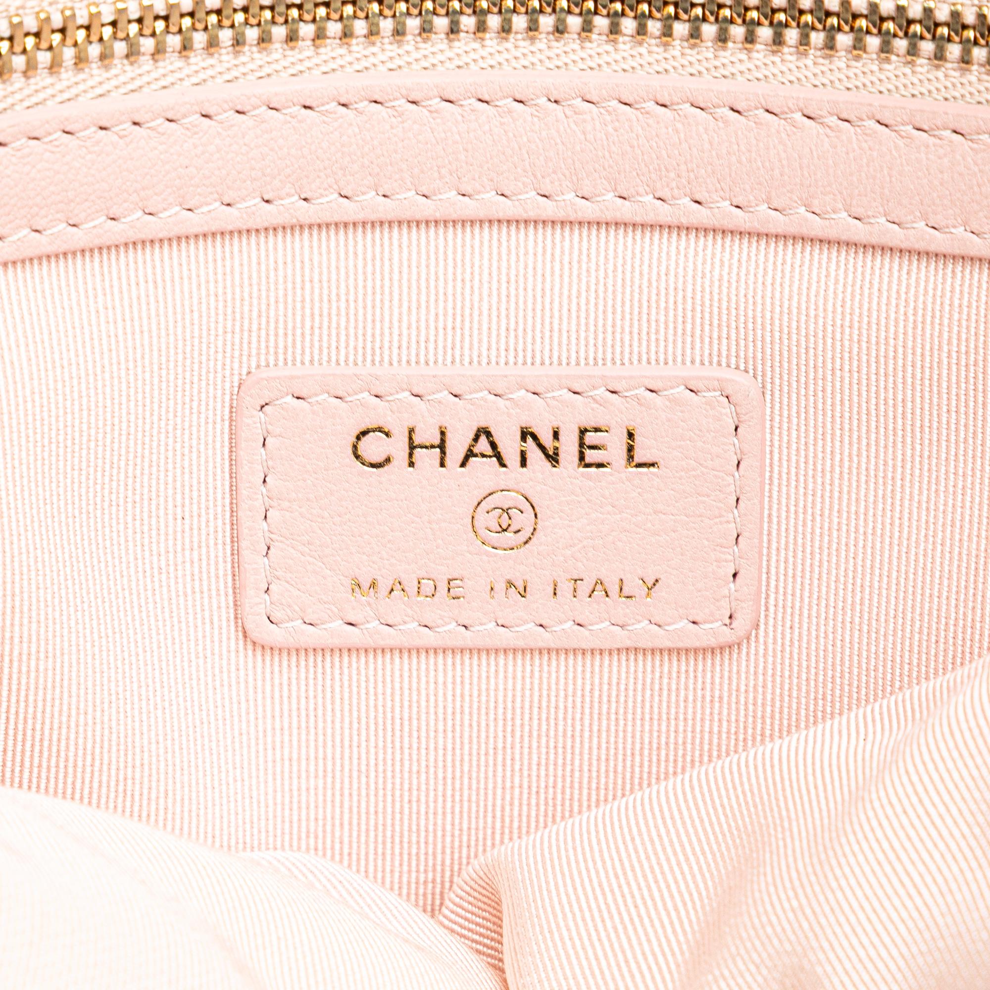 Chanel Medium CC Chevron Caviar O Case Clutch