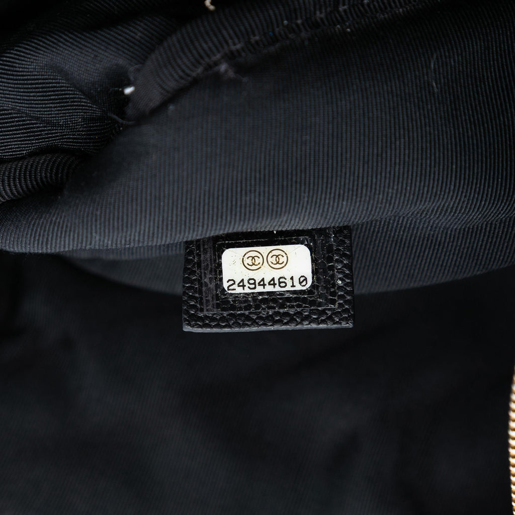 Chanel Medium CC Chevron Caviar O Case Clutch