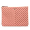 Chanel Medium CC Chevron Caviar O Case Clutch