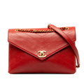 Chanel Medium CC Chevron Lambskin Envelope Flap (SHG-k9drR3)