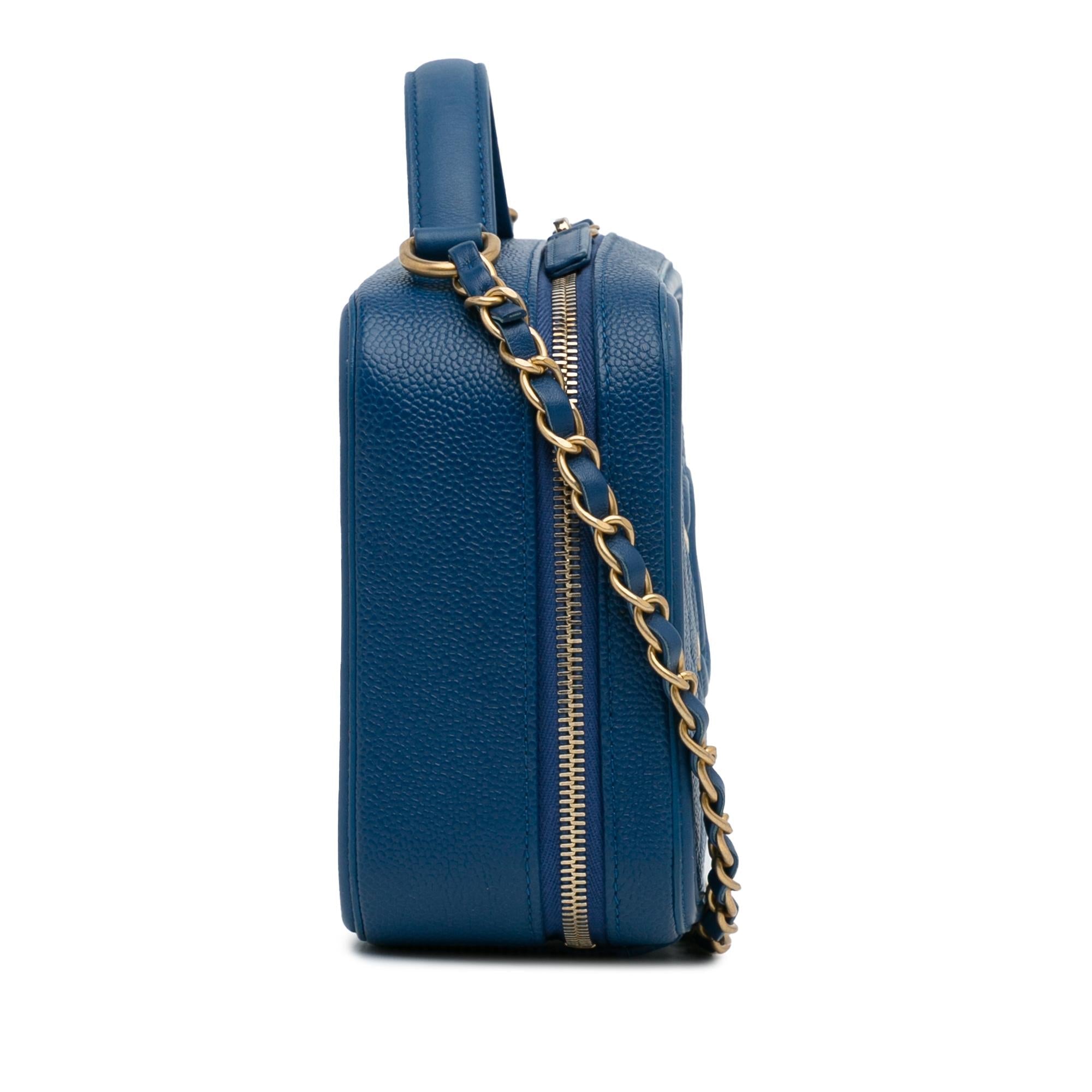 Chanel Medium CC Filigree Caviar Vanity Case (SHG-hDYH99)