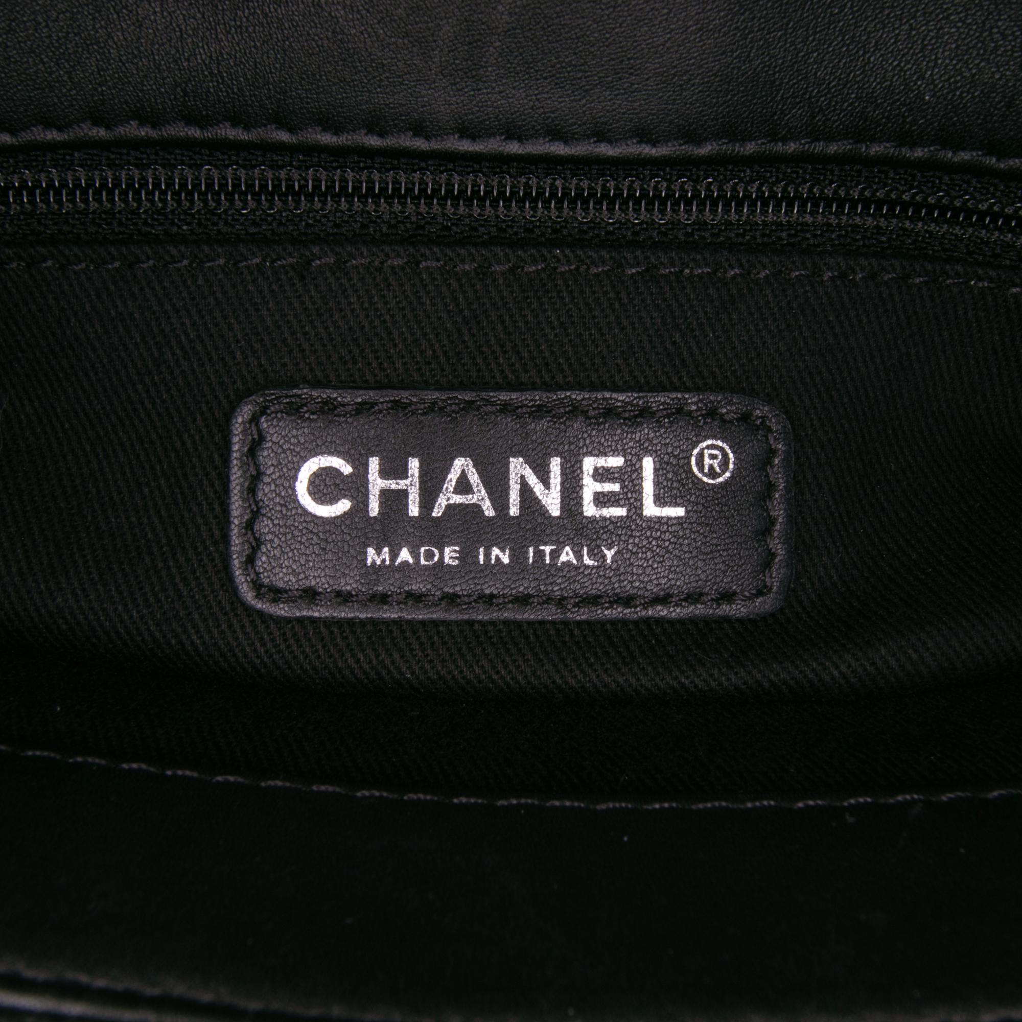 Chanel Medium CC Patent Soft Shopper Tote