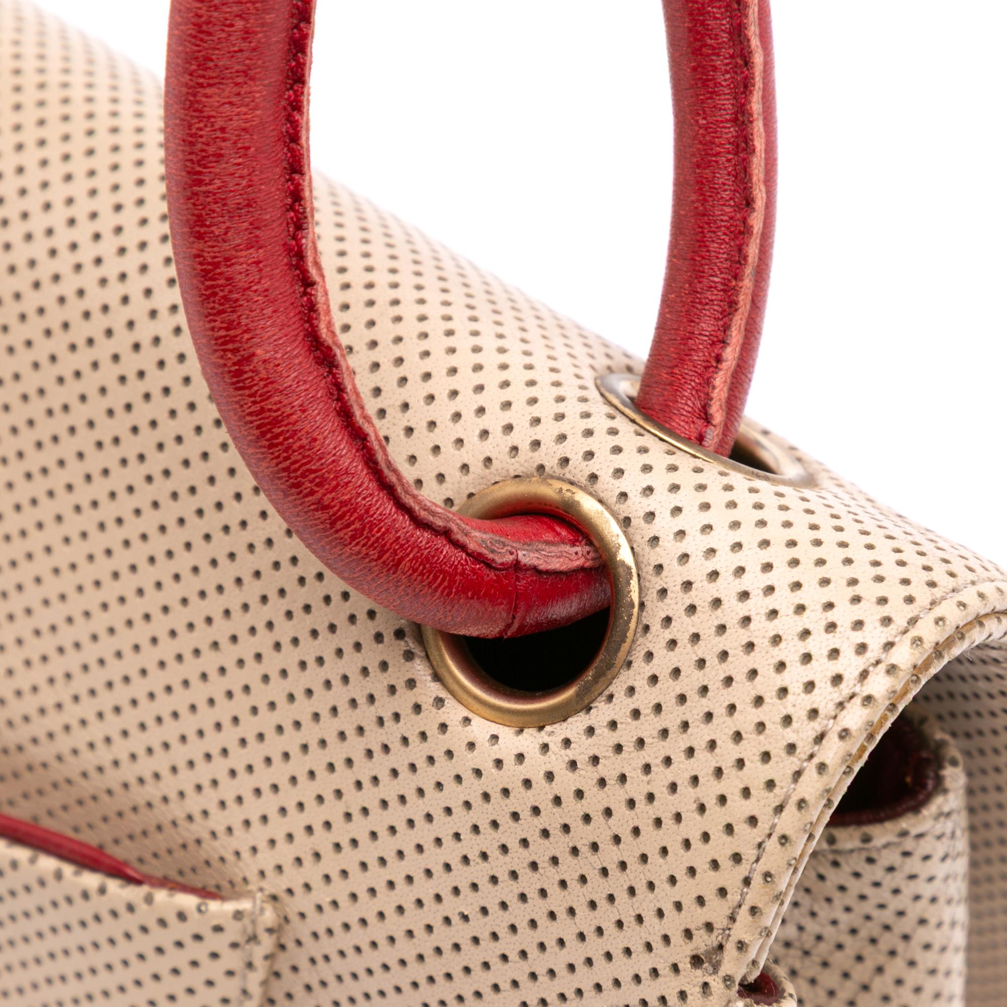 Chanel Medium CC Perforated Calfskin Single Flap