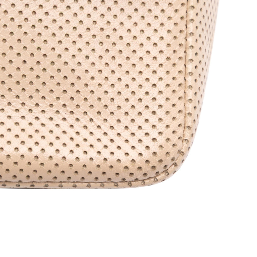 Chanel Medium CC Perforated Calfskin Single Flap