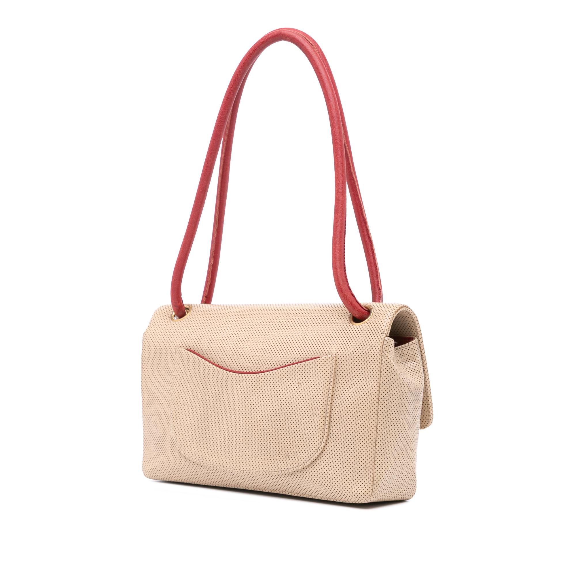 Chanel Medium CC Perforated Calfskin Single Flap