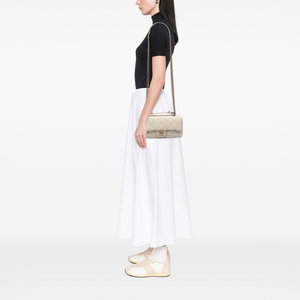 Chanel Medium CC Quilted Caviar Chic Flap