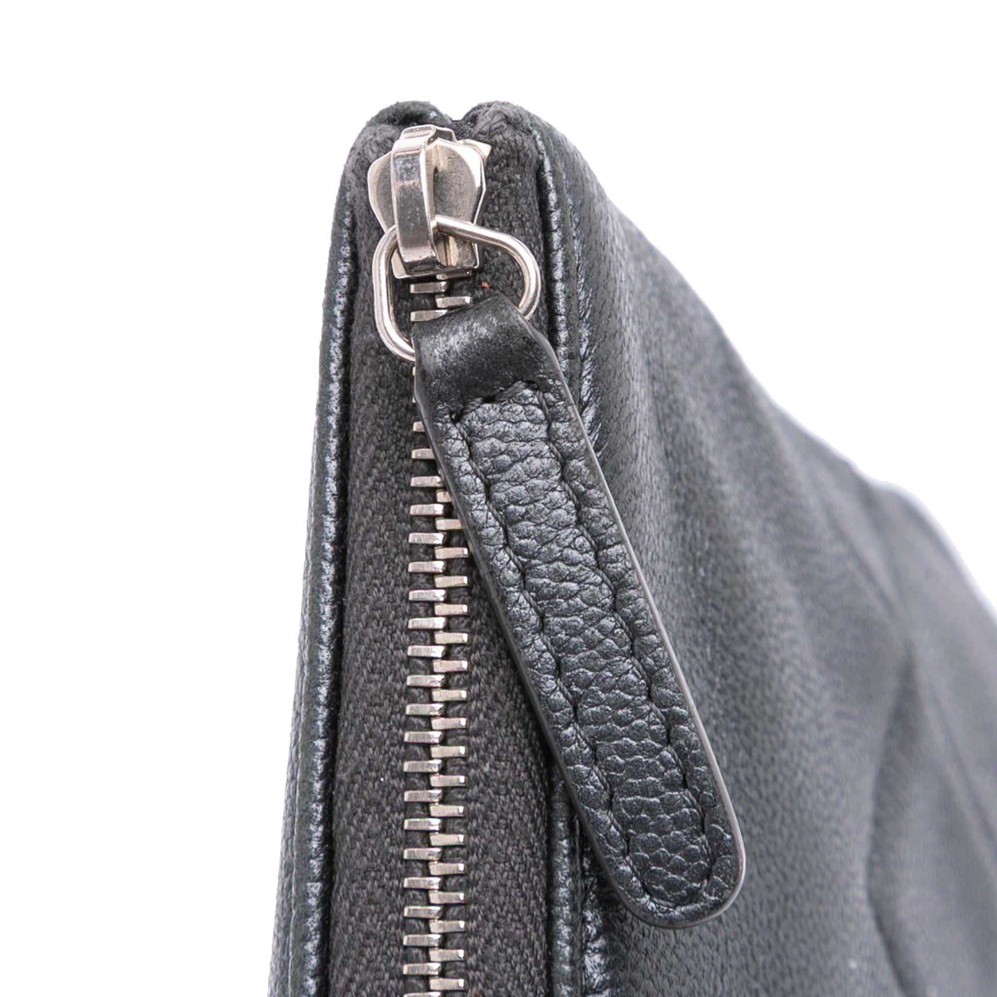 Chanel Medium CC Quilted Caviar O Case Clutch