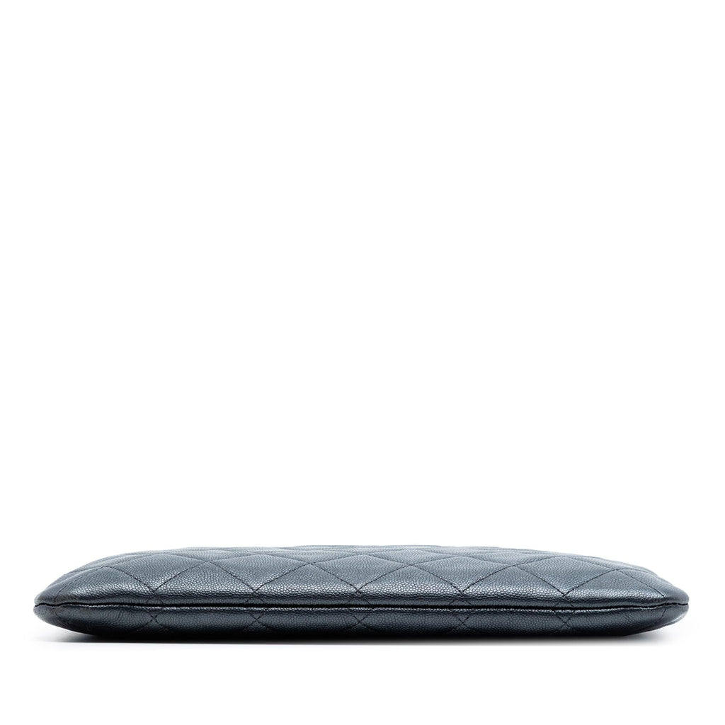 Chanel Medium CC Quilted Caviar O Case Clutch