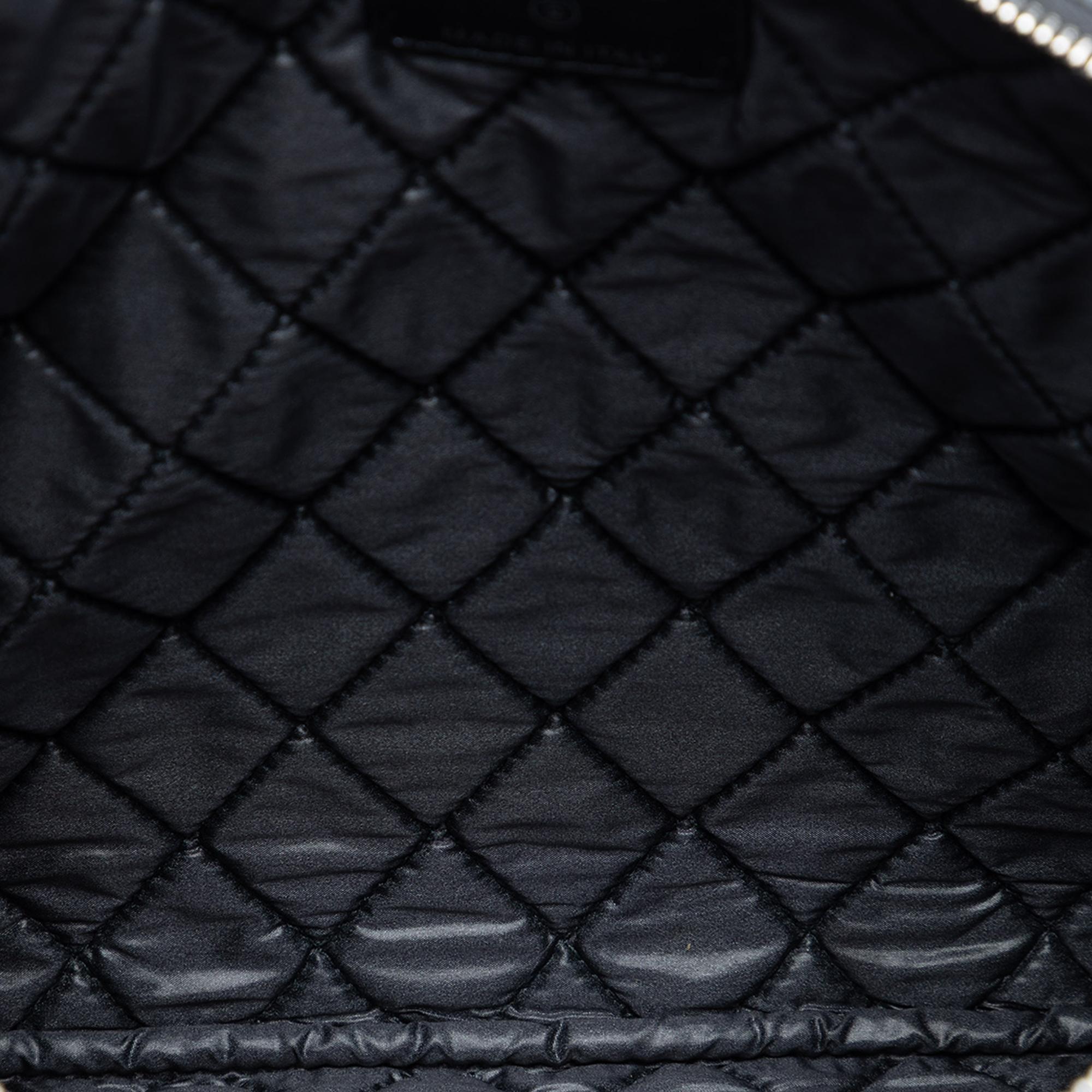 Chanel Medium CC Quilted Caviar O Case Clutch
