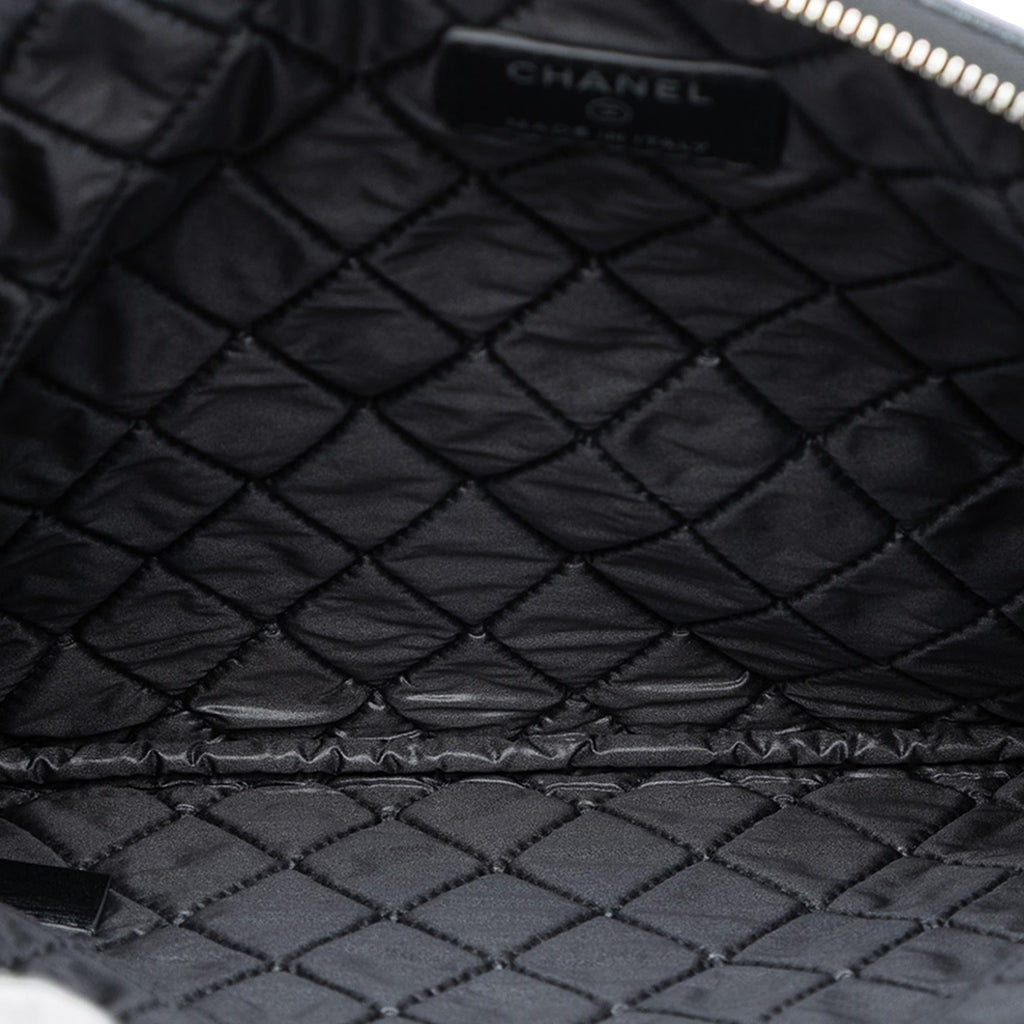 Chanel Medium CC Quilted Caviar O Case Clutch