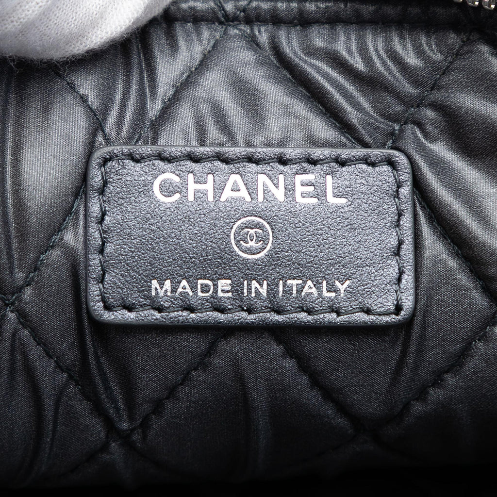 Chanel Medium CC Quilted Caviar O Case Clutch