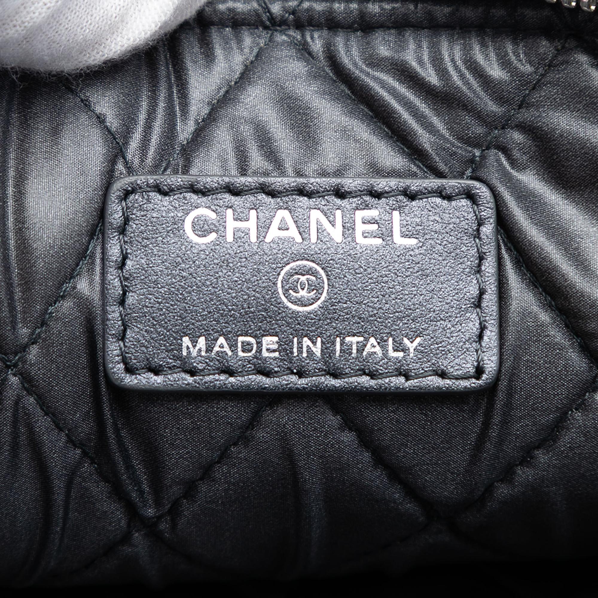 Chanel Medium CC Quilted Caviar O Case Clutch