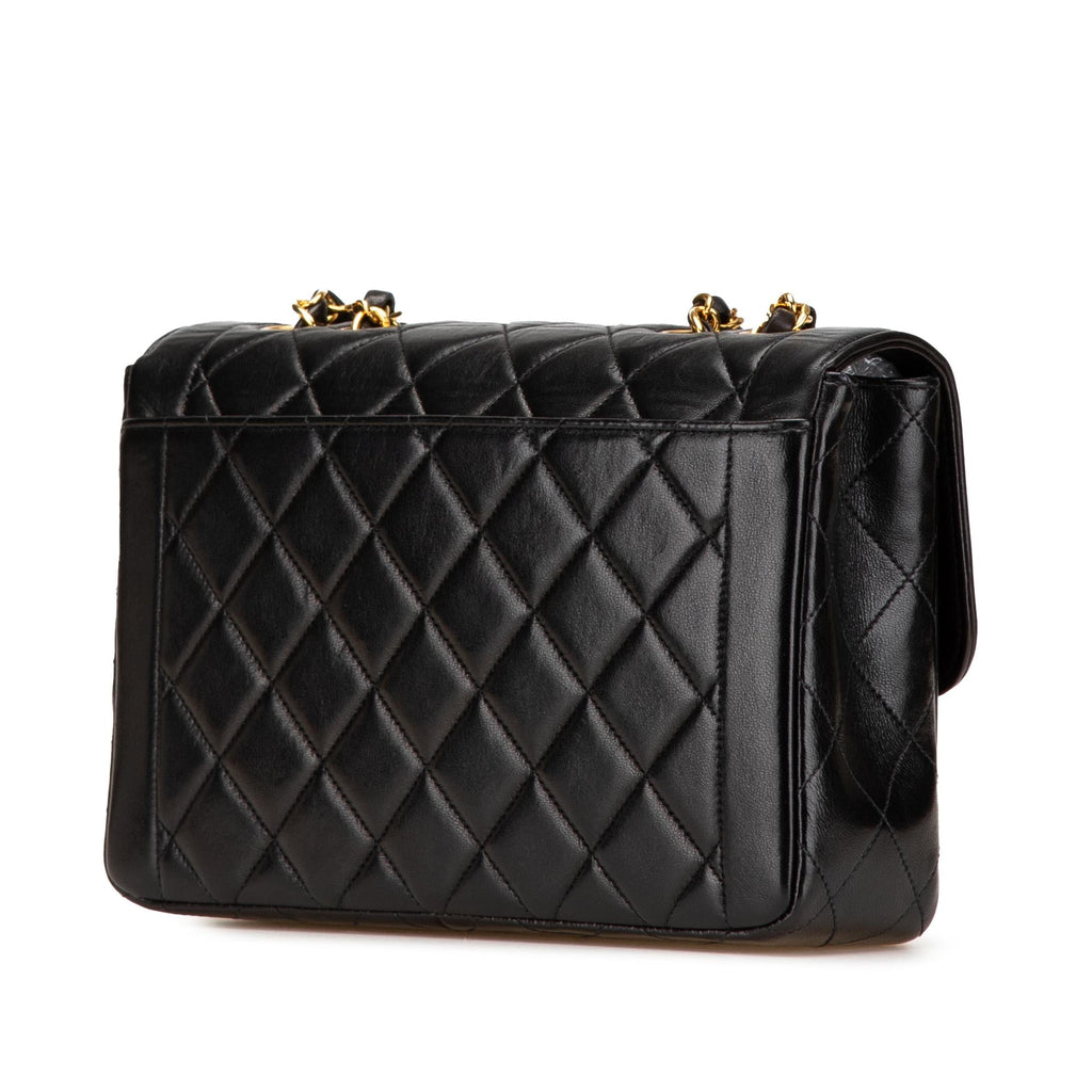 Chanel Medium CC Quilted Lambskin Border Single Flap