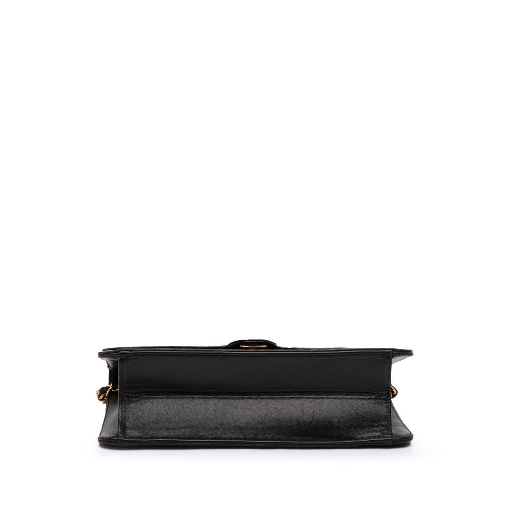 Chanel Medium CC Quilted Lambskin Half Single Flap