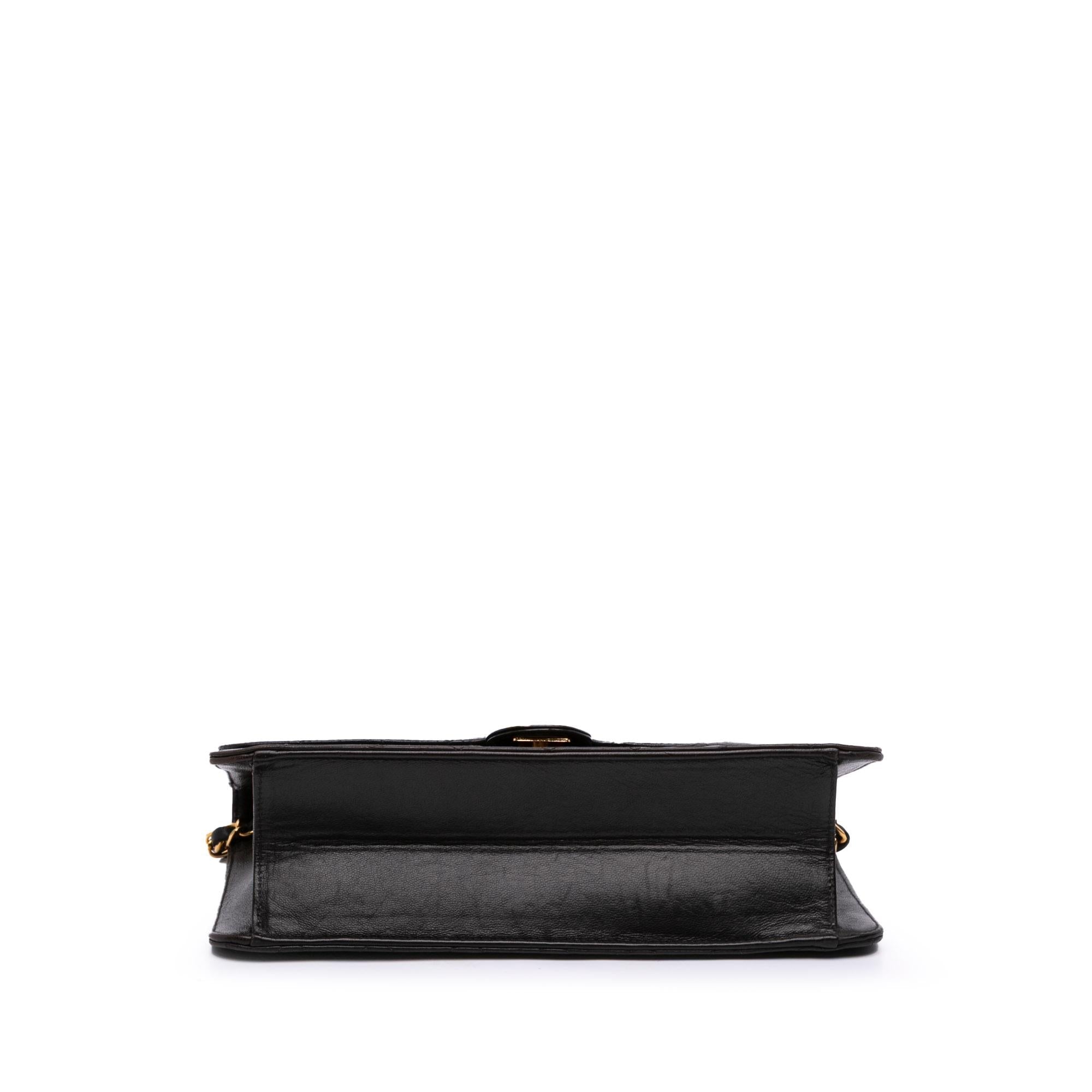 Chanel Medium CC Quilted Lambskin Half Single Flap