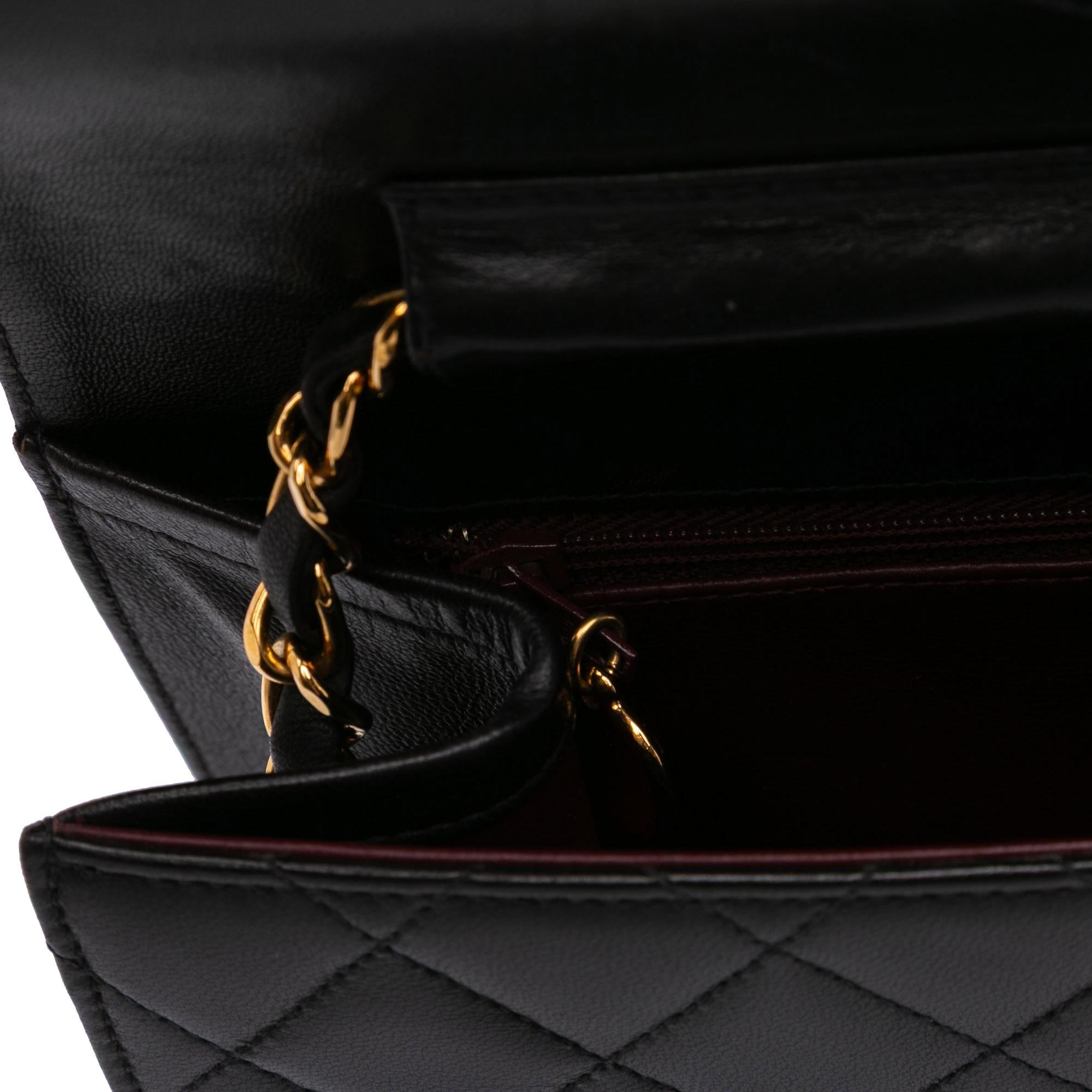 Chanel Medium CC Quilted Lambskin Half Single Flap