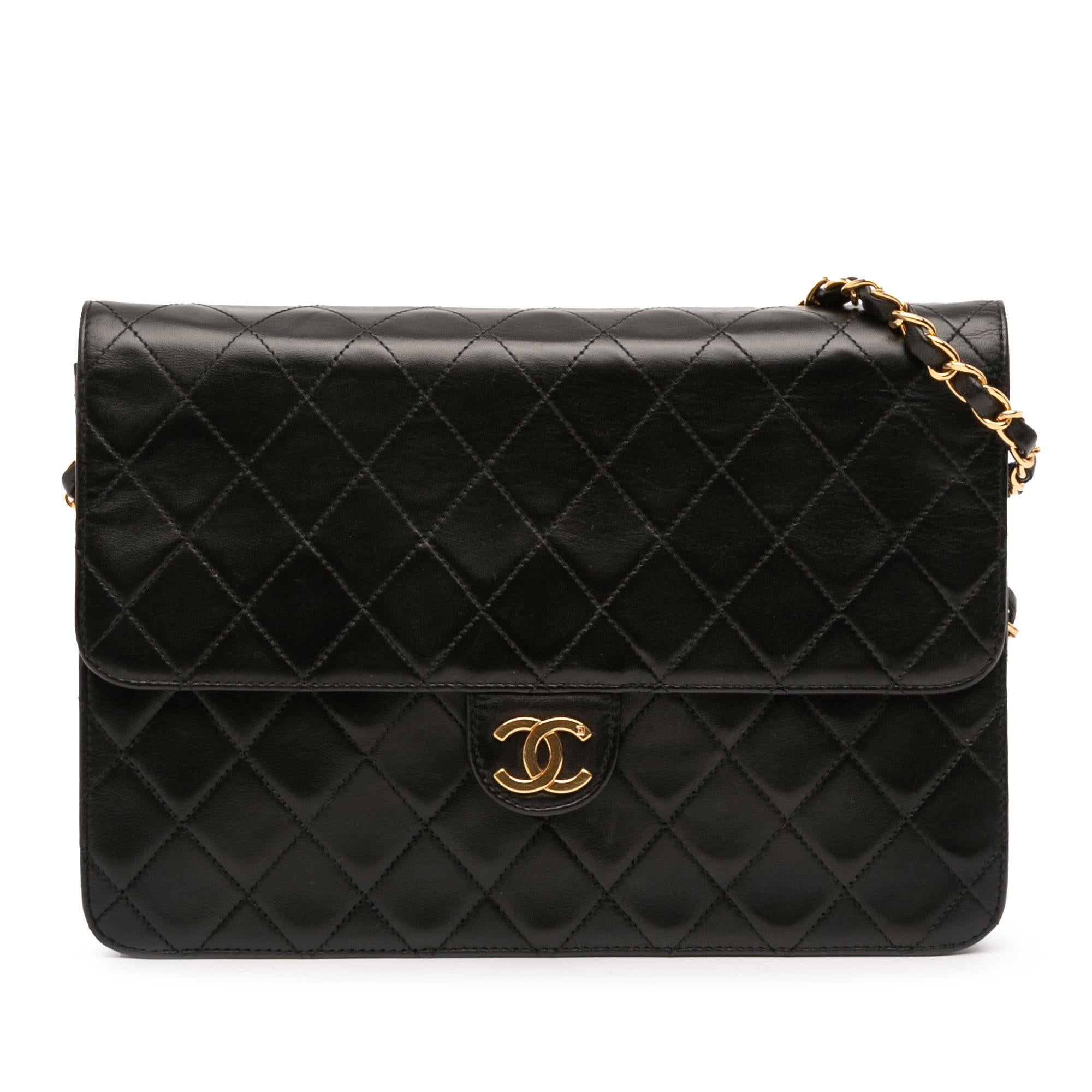 Chanel Medium CC Quilted Lambskin Single Flap