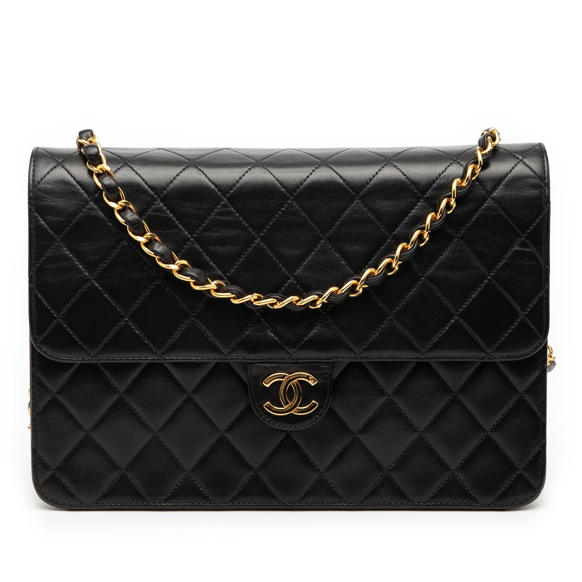 Chanel Medium CC Quilted Lambskin Single Flap