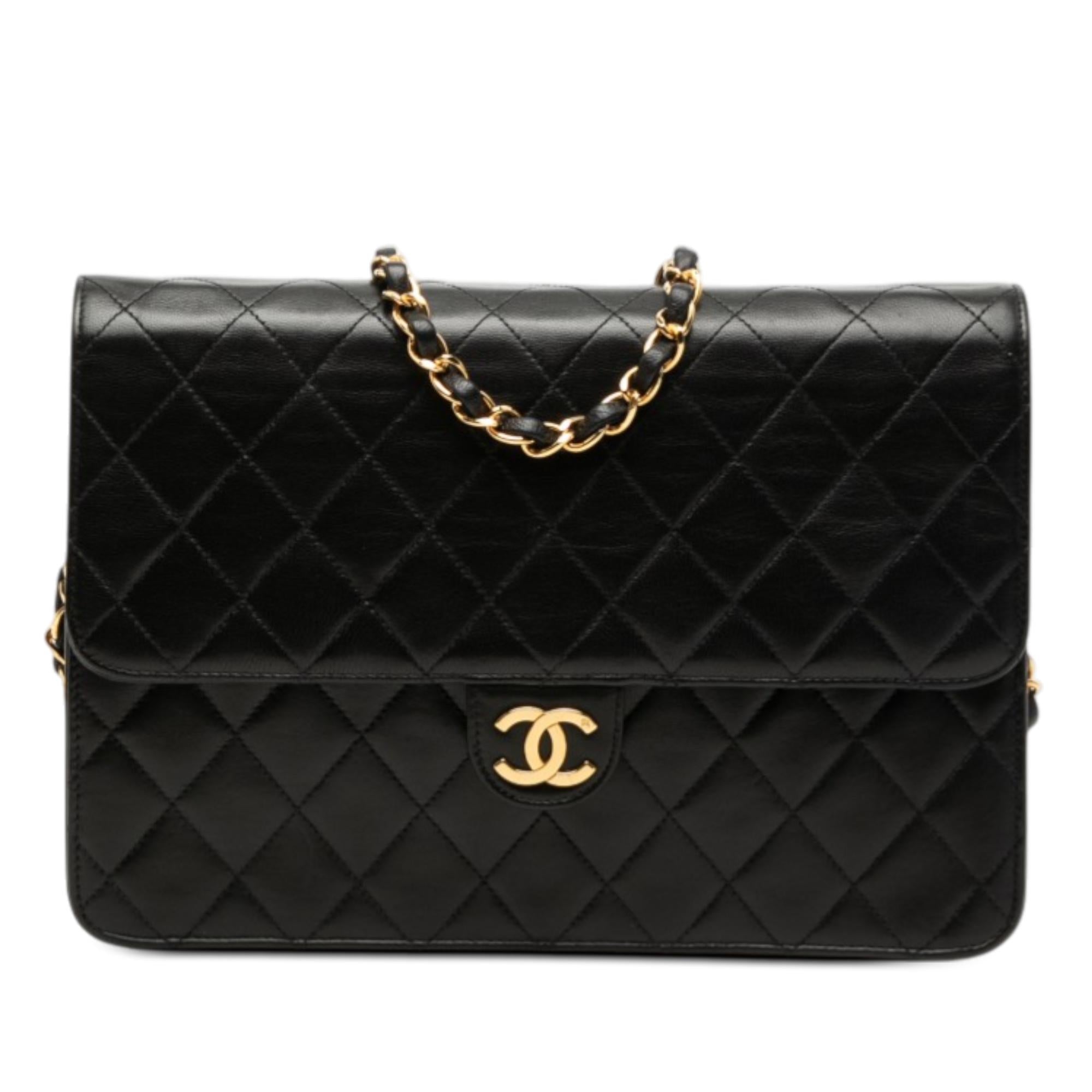 Chanel Medium CC Quilted Lambskin Single Flap