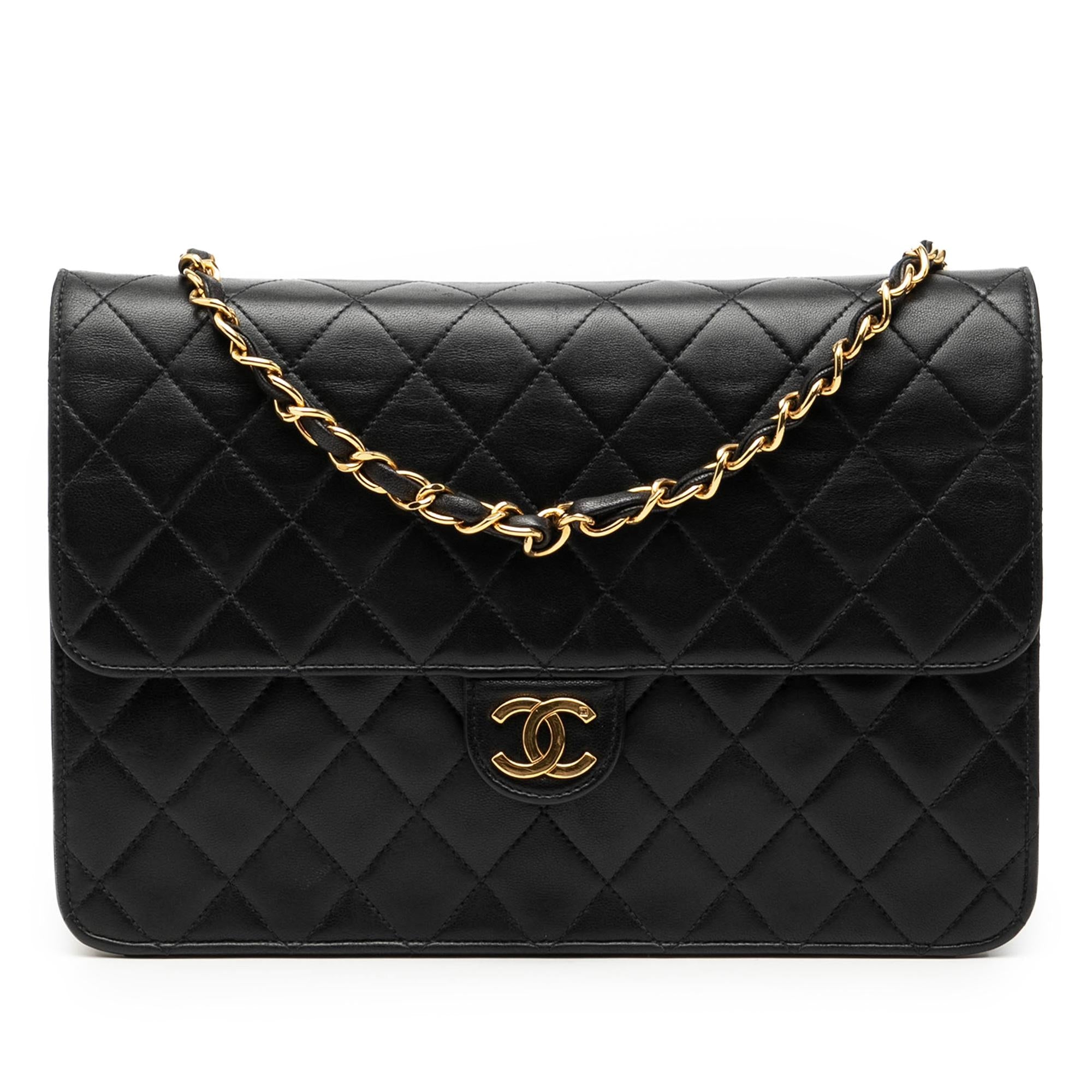 Chanel Medium CC Quilted Lambskin Single Flap