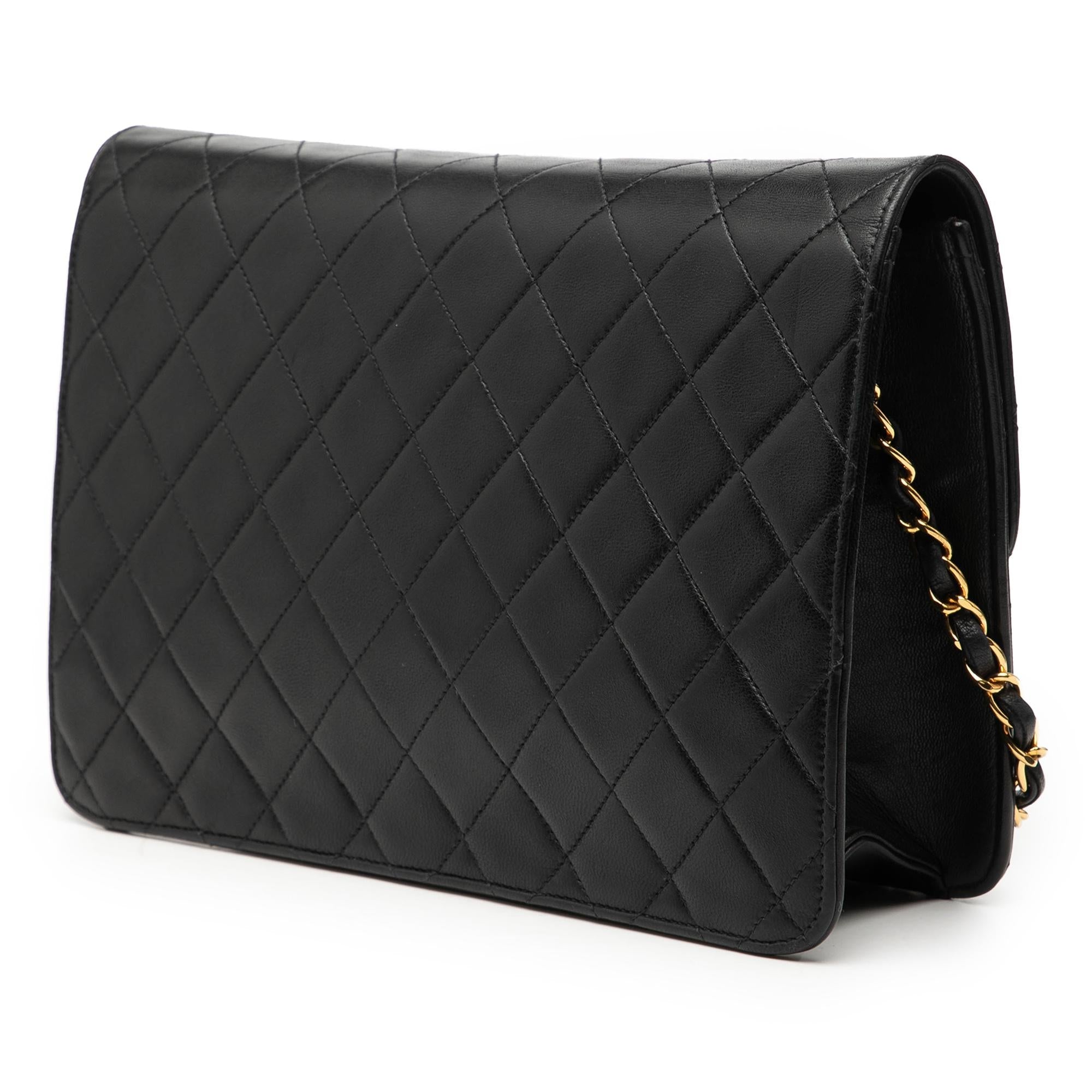 Chanel Medium CC Quilted Lambskin Single Flap
