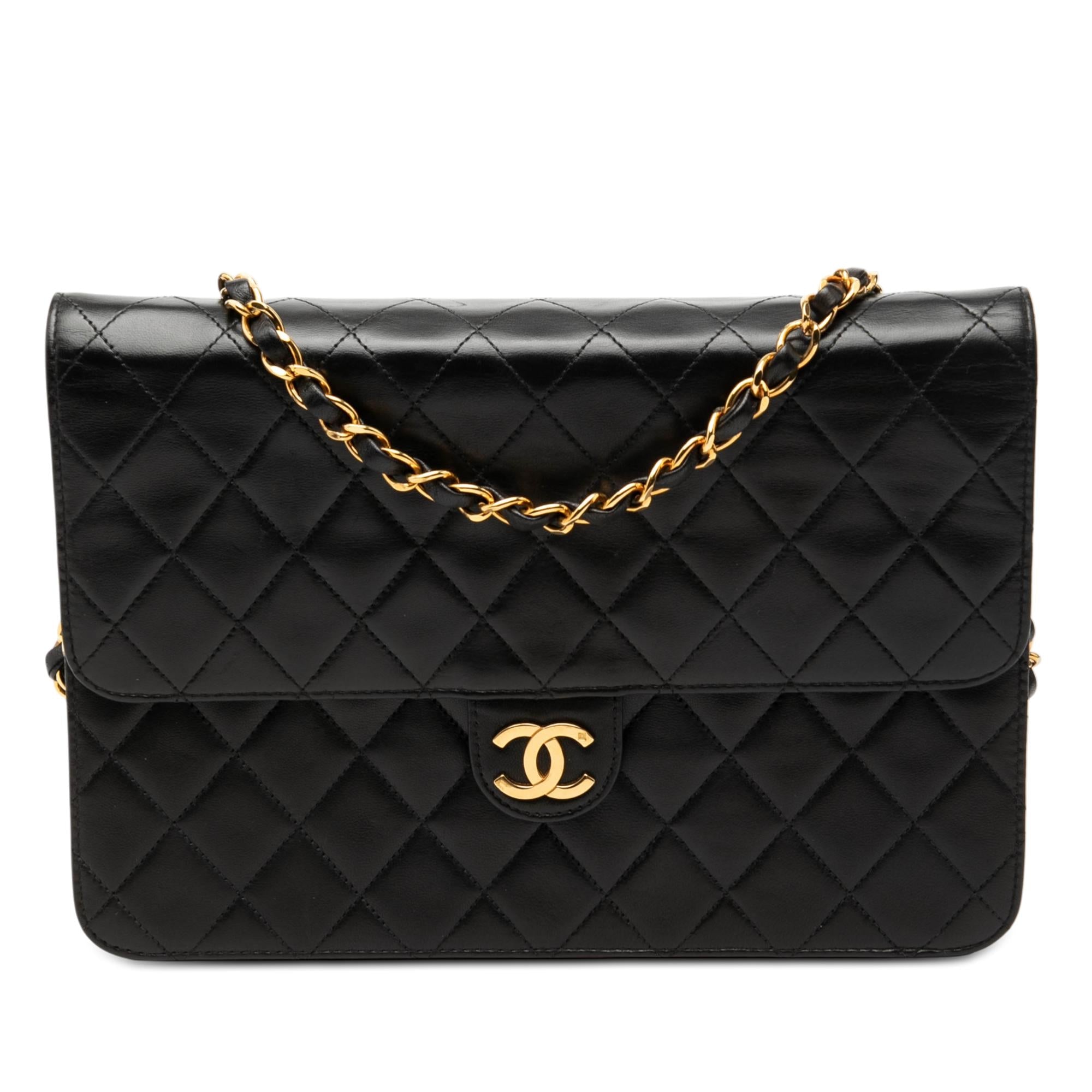 Chanel Medium CC Quilted Lambskin Single Flap