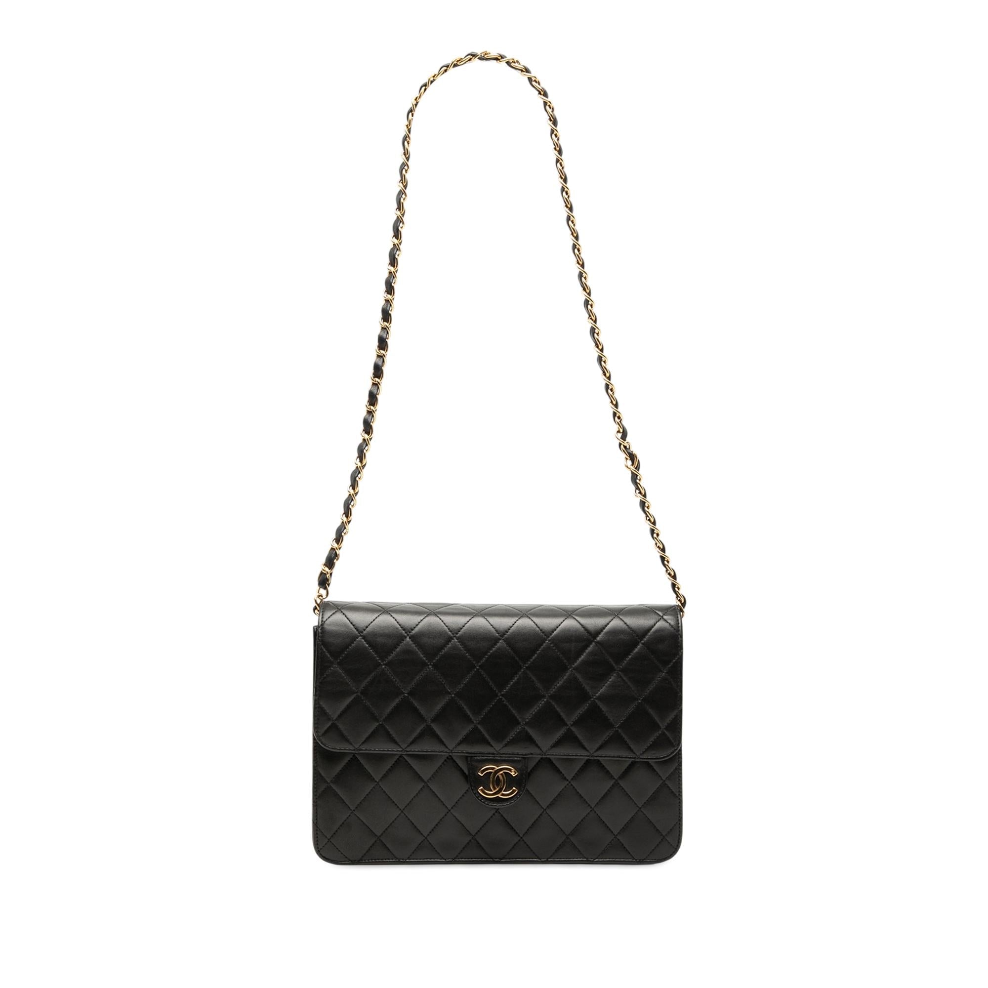 Chanel Medium CC Quilted Lambskin Single Flap