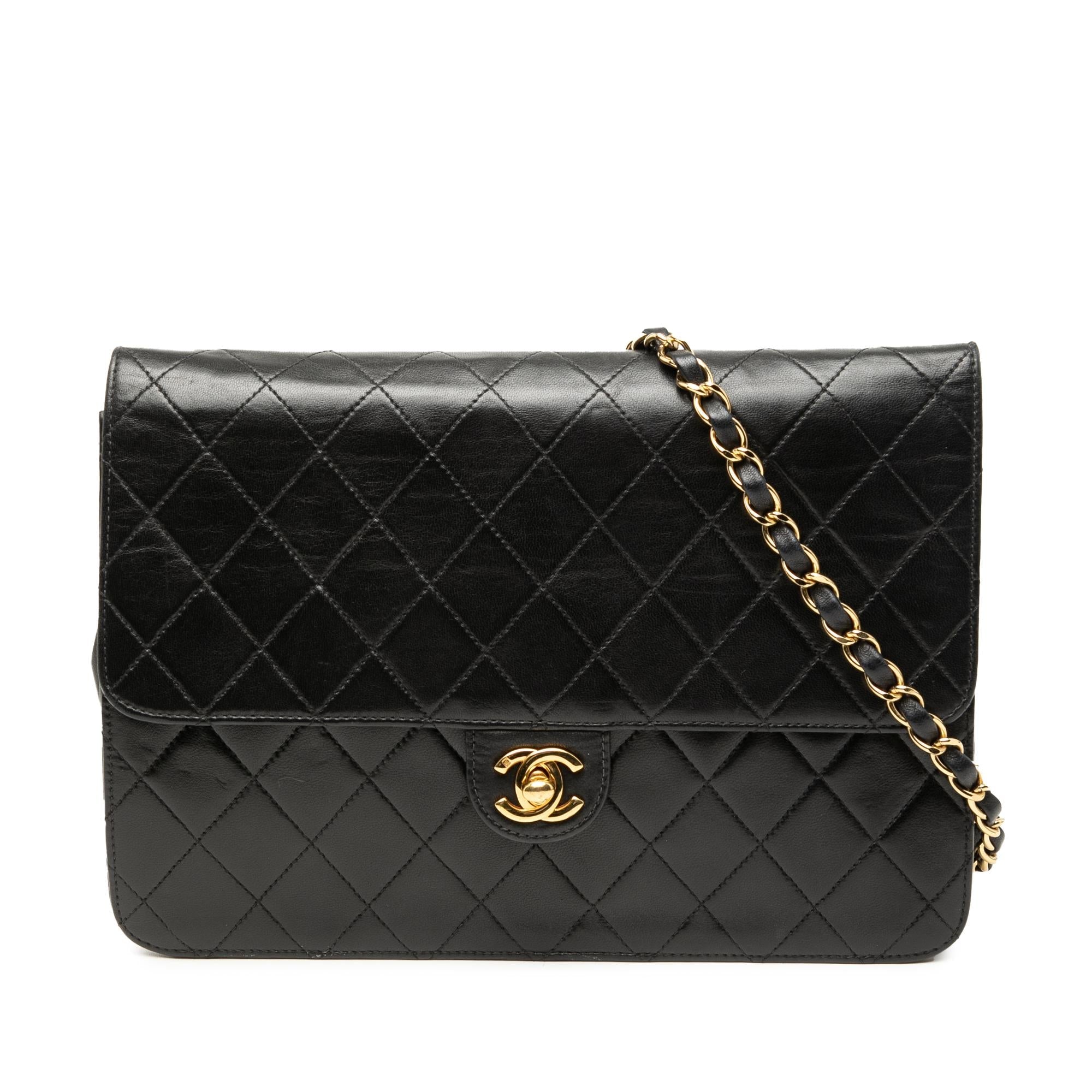 Chanel Medium CC Quilted Lambskin Single Flap