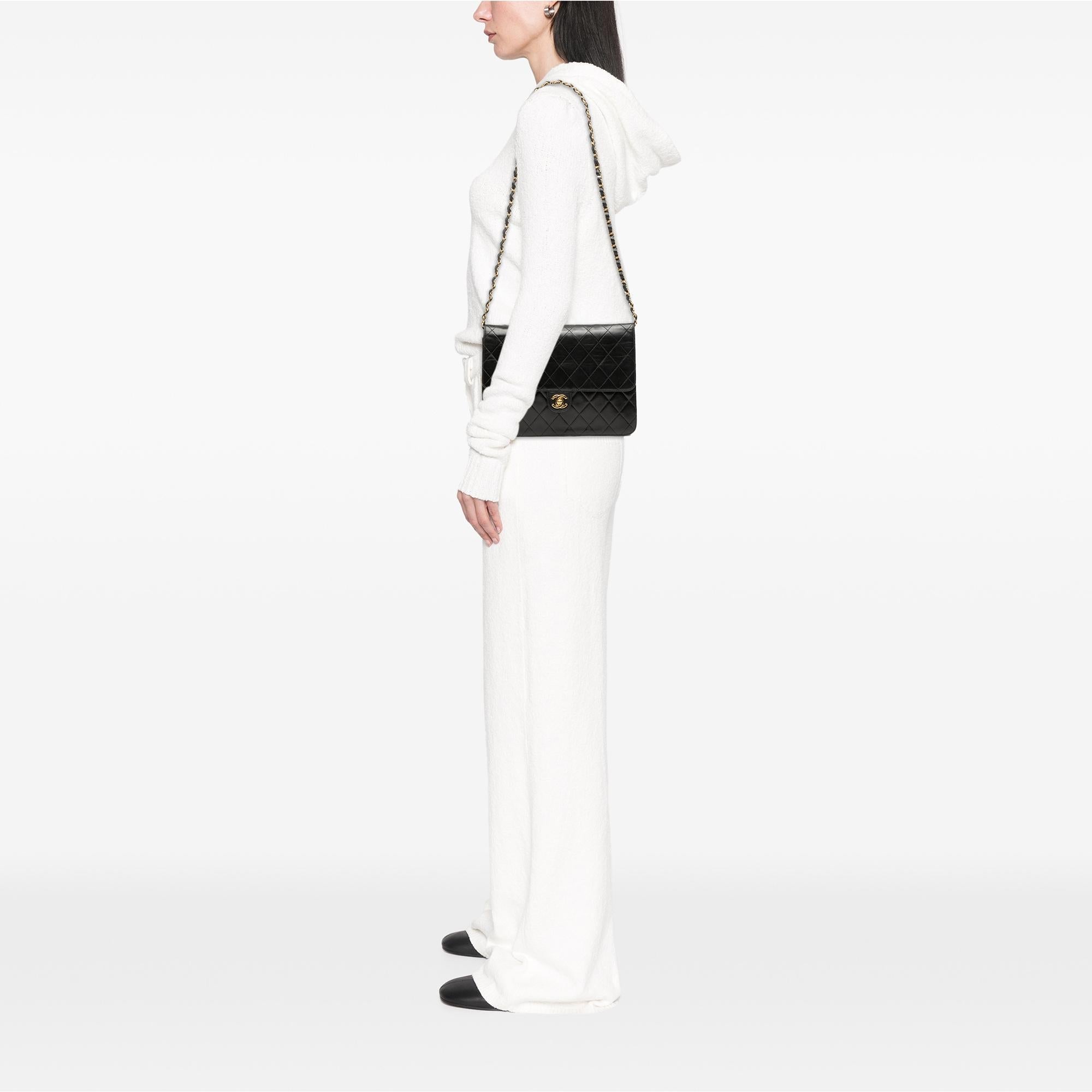 Chanel Medium CC Quilted Lambskin Single Flap
