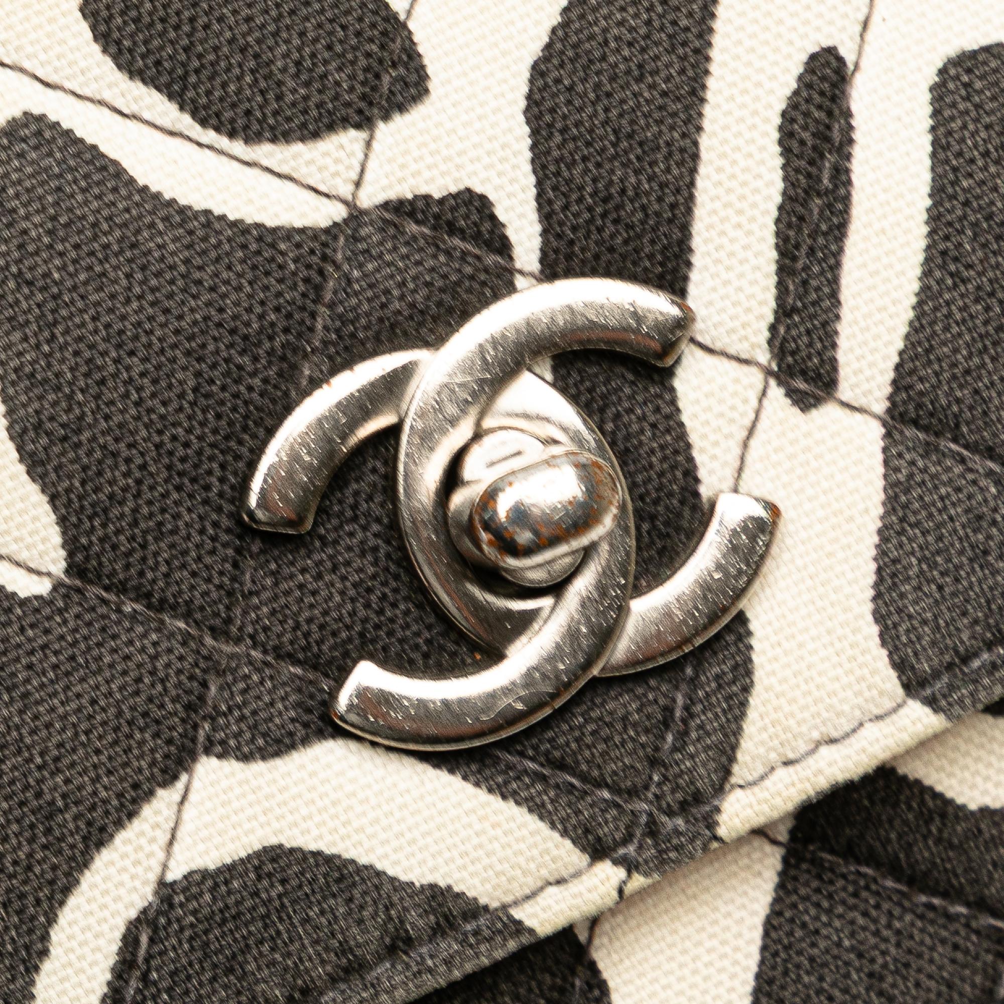 Chanel Medium CC Quilted Printed Canvas Single Flap