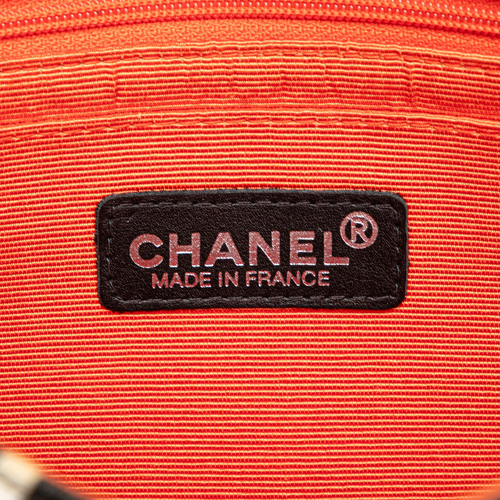 Chanel Medium CC Quilted Printed Canvas Single Flap