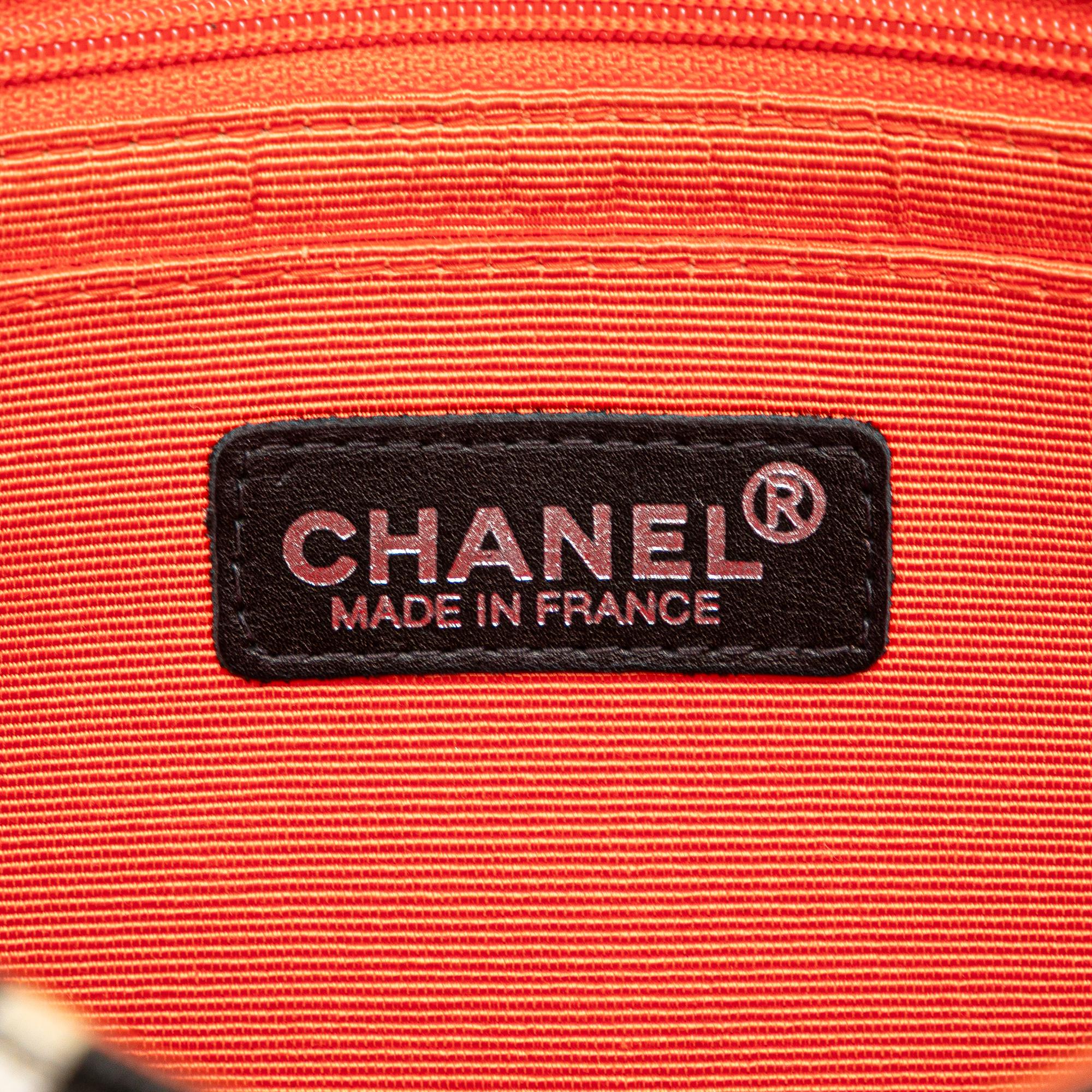 Chanel Medium CC Quilted Printed Canvas Single Flap