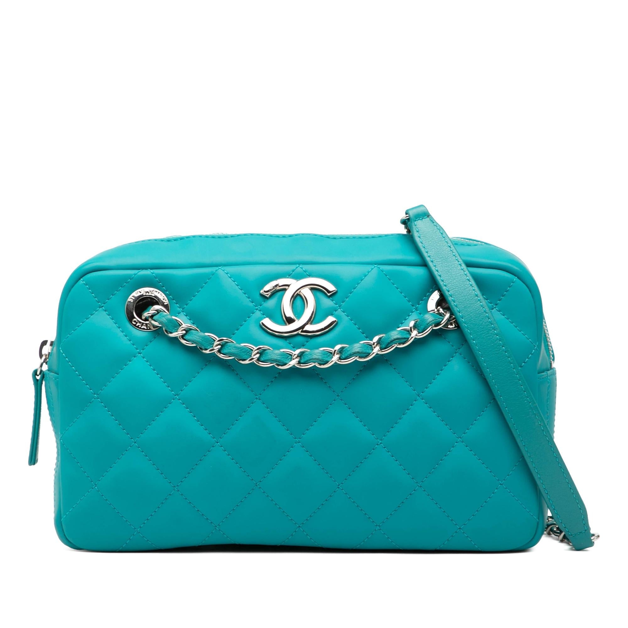 Chanel Medium CC Quilted Rubberized Lambskin Coco Rain Camera Bag