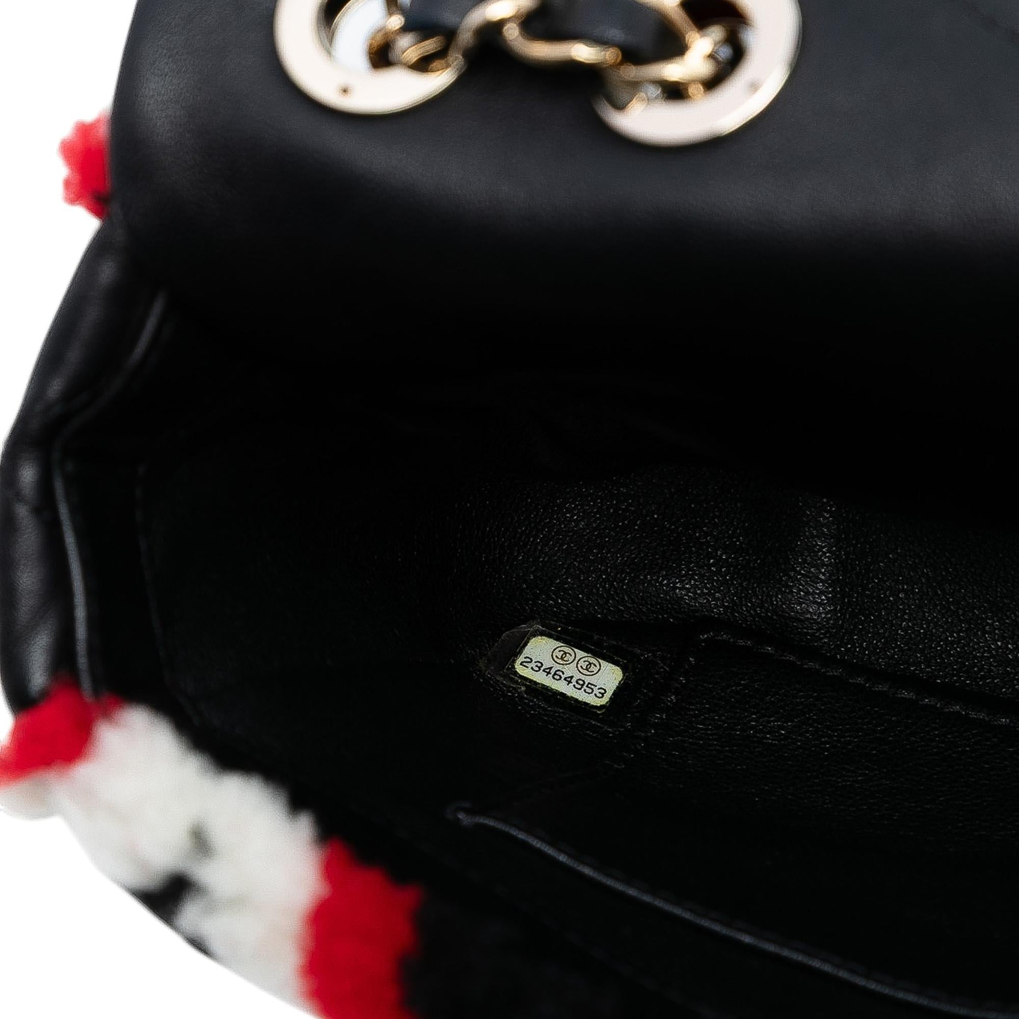 Chanel Medium CC Shearling and Lambskin Single Flap
