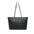 Chanel Medium CC Stitched Calfskin Pocket Zipped Chain Tote (SHG-S5VWBc)