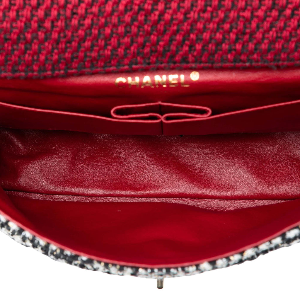 Chanel Medium CC Tweed Multi Print Double Flap
