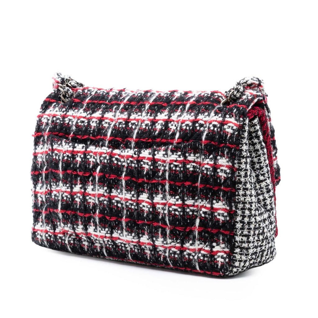 Chanel Medium CC Tweed Multi Print Double Flap