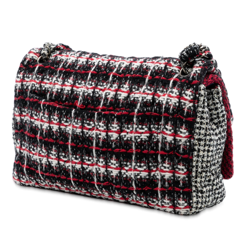 Chanel Medium CC Tweed Multi Print Double Flap
