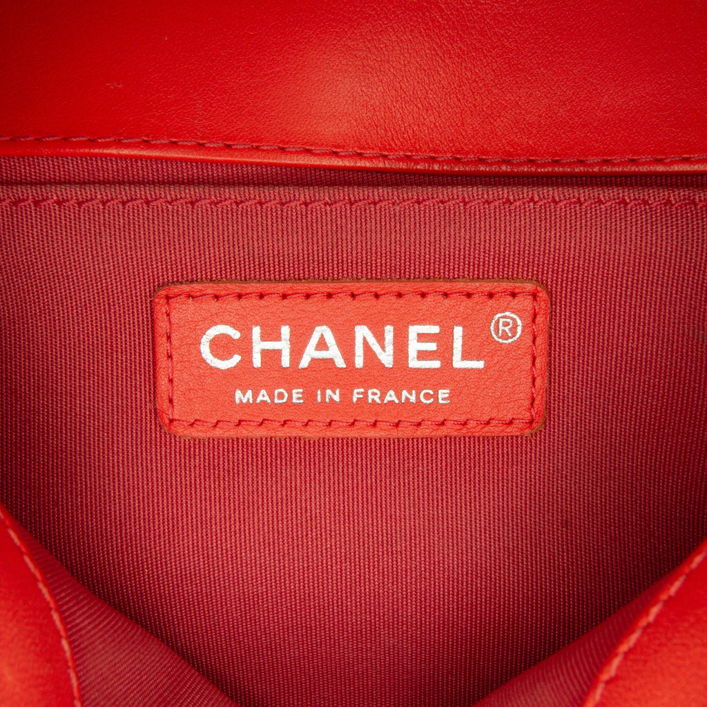 Chanel Medium Calfskin Chevron Boy Flap