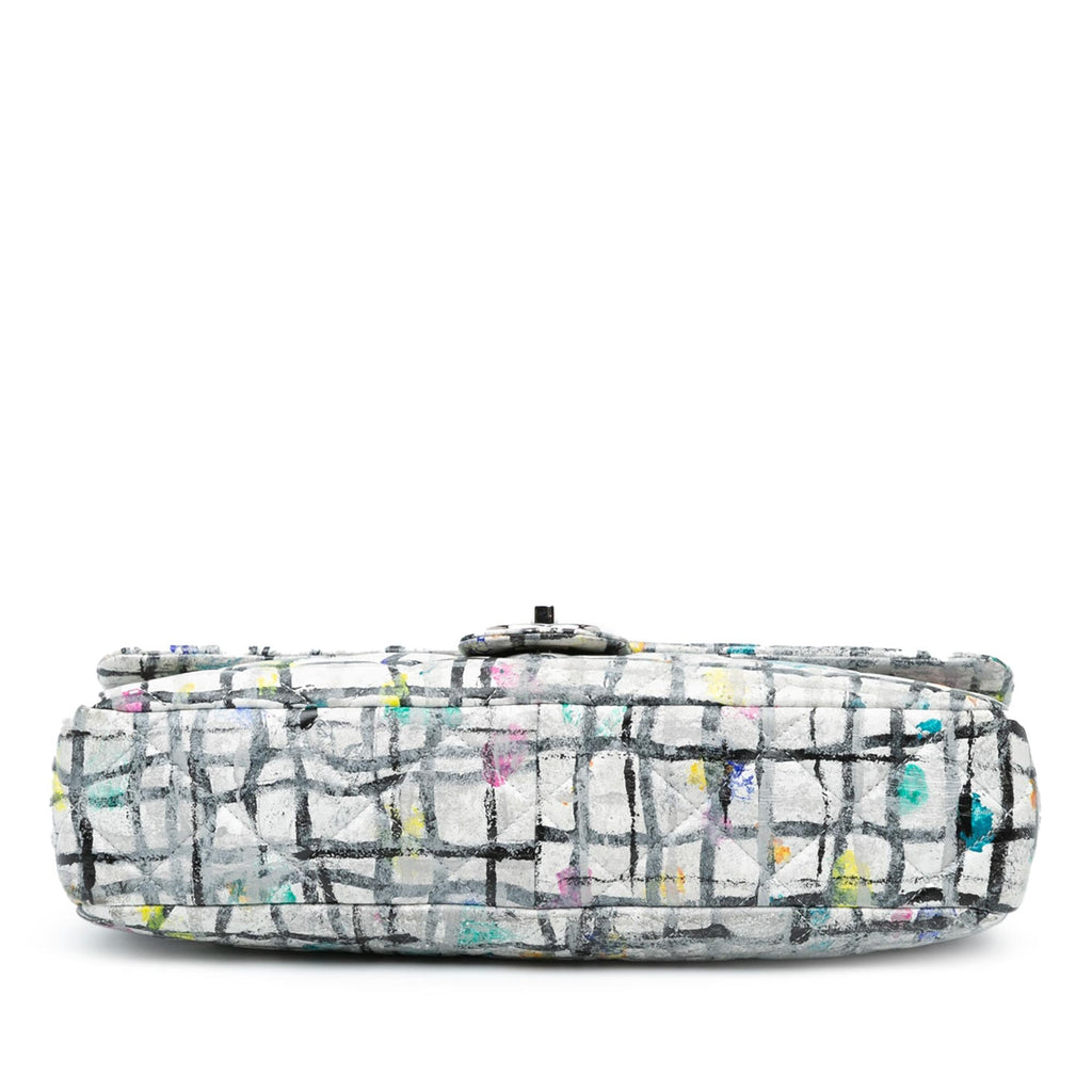 Chanel Medium Calfskin Hand Painted Graffiti Flap