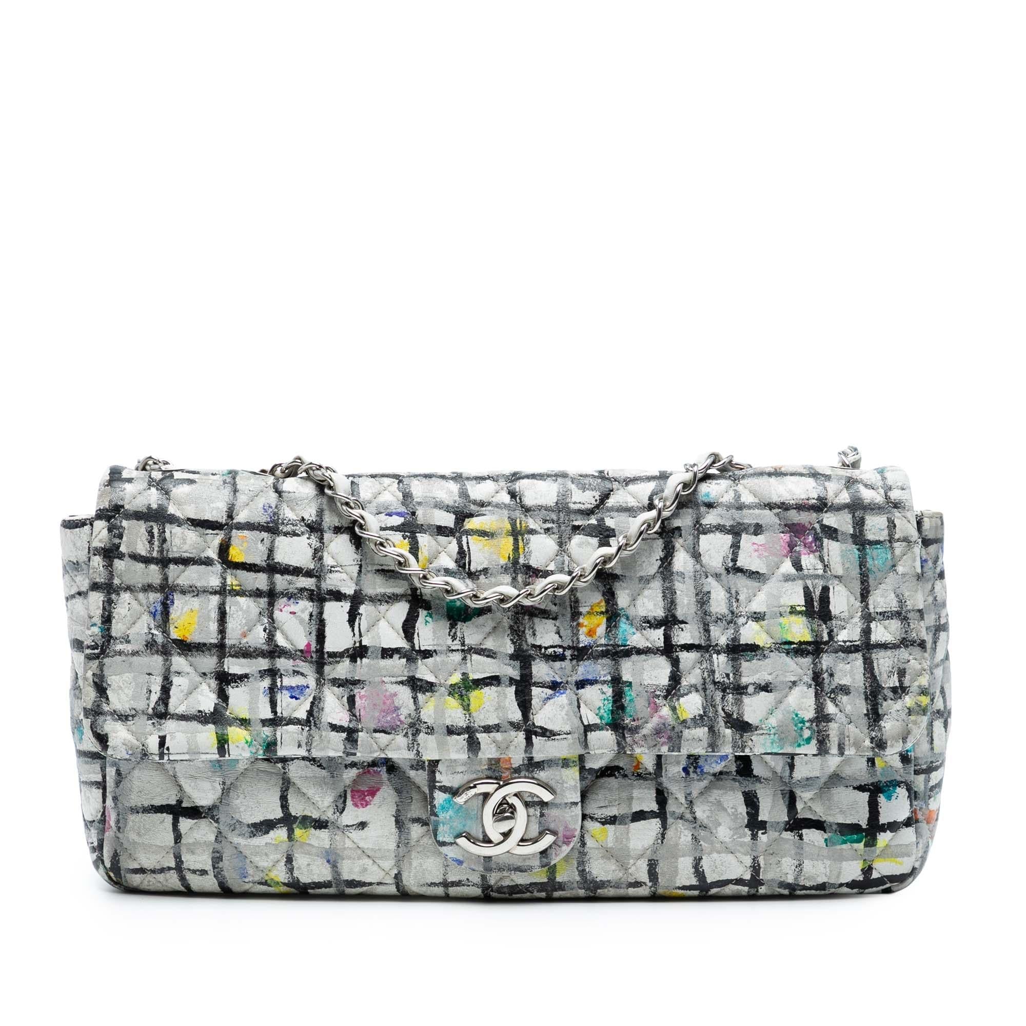 Chanel Medium Calfskin Hand Painted Graffiti Flap