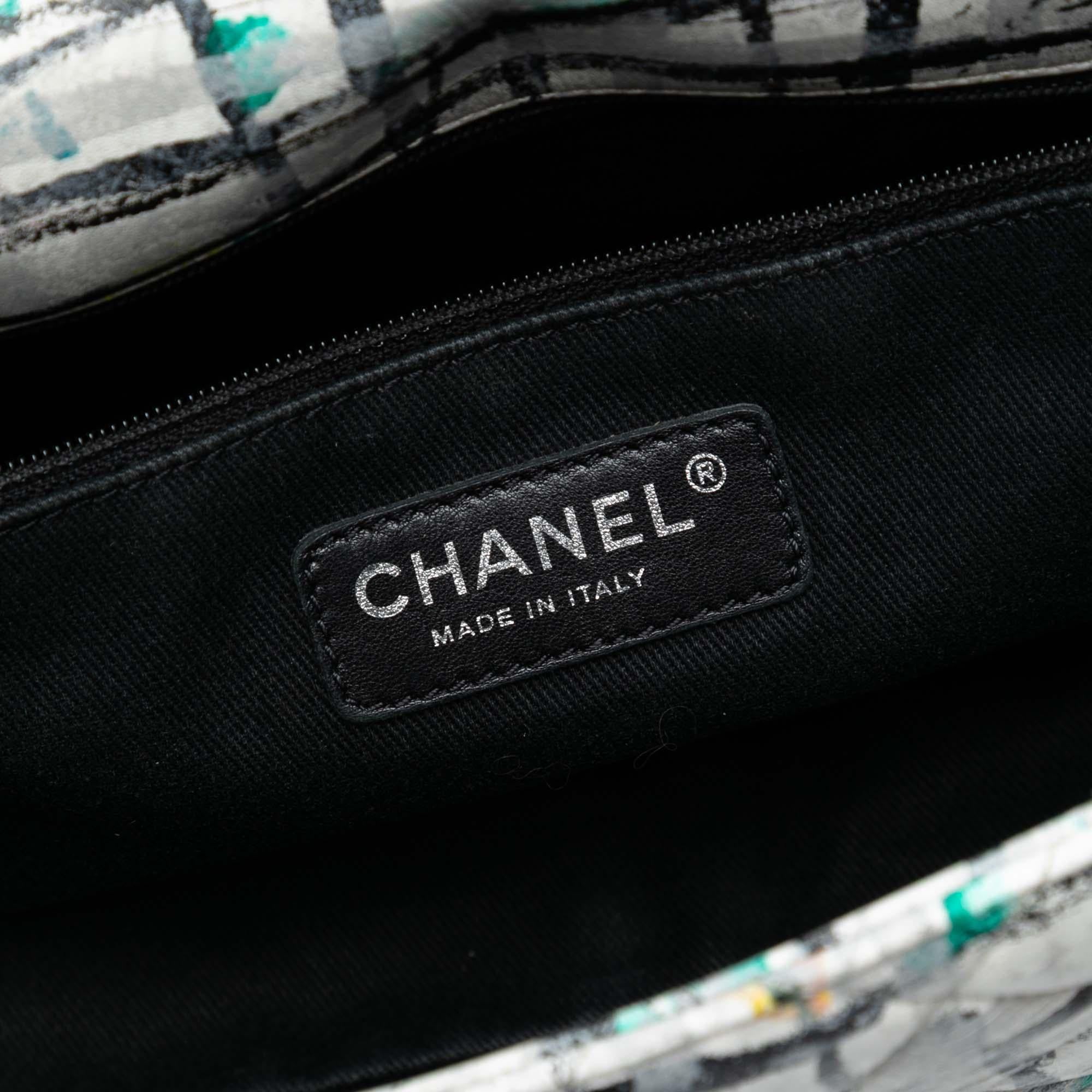 Chanel Medium Calfskin Hand Painted Graffiti Flap
