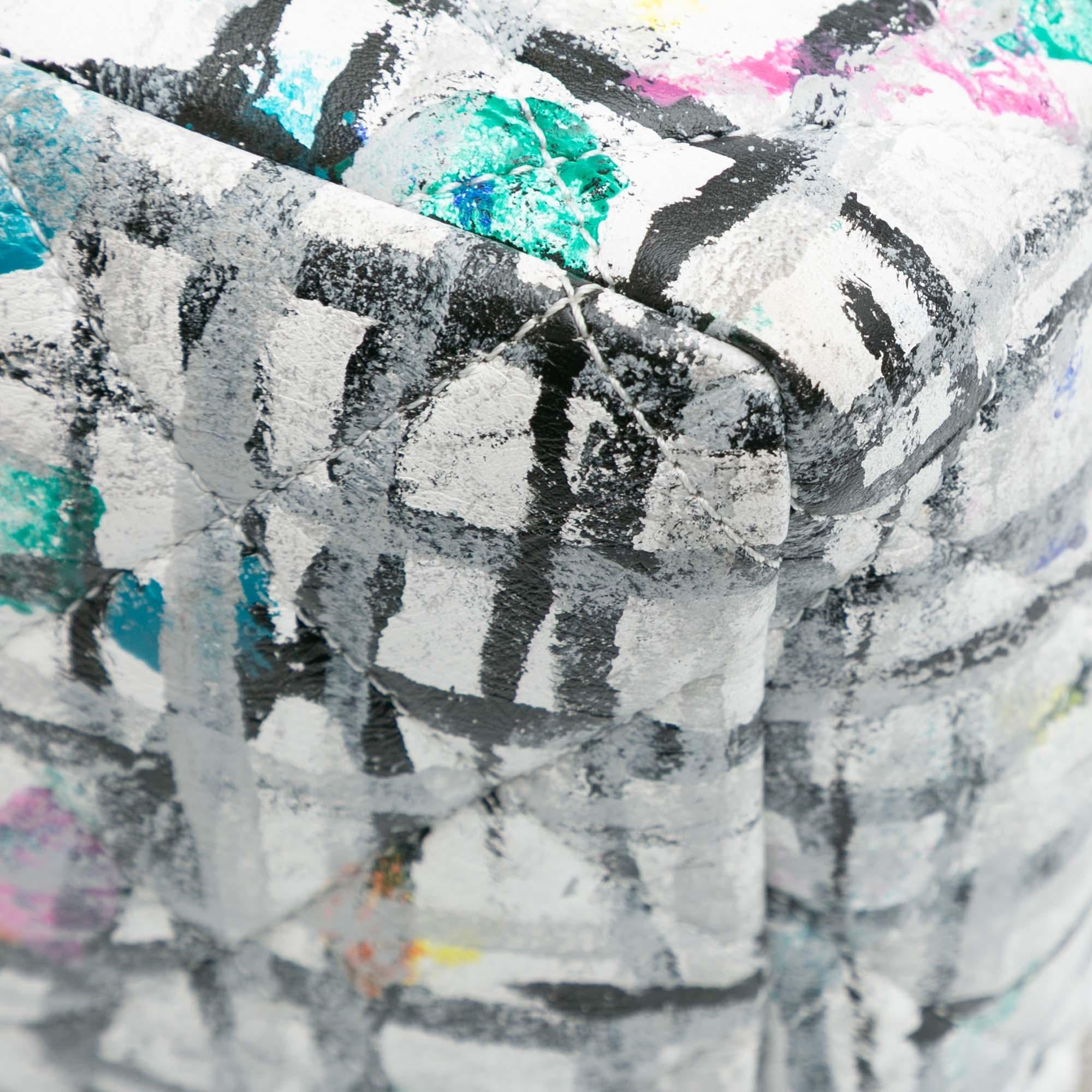 Chanel Medium Calfskin Hand Painted Graffiti Flap