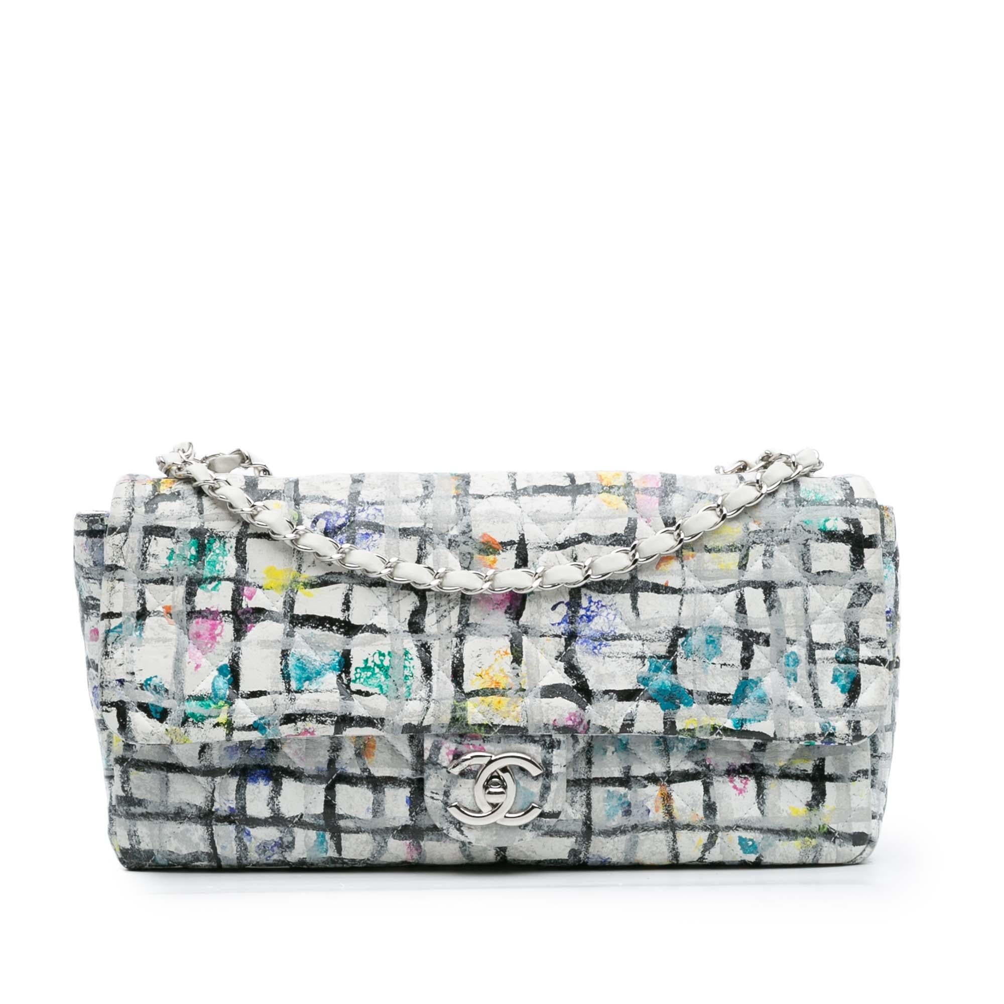 Chanel Medium Calfskin Hand Painted Graffiti Flap