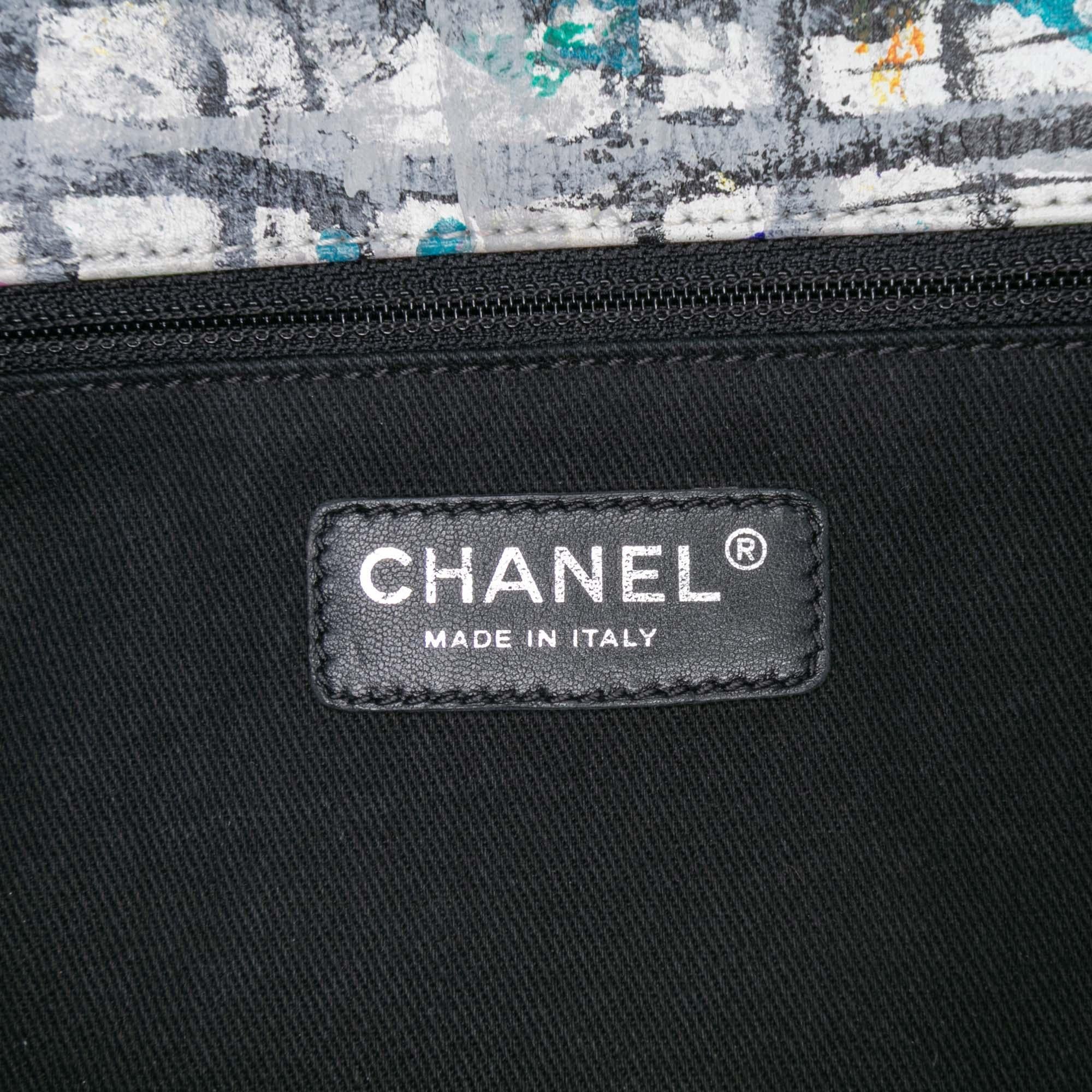 Chanel Medium Calfskin Hand Painted Graffiti Flap