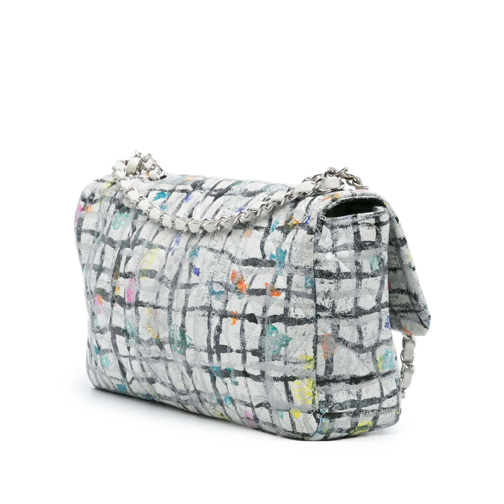 Chanel Medium Calfskin Hand Painted Graffiti Flap